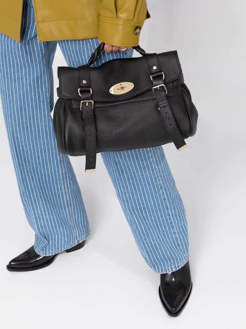 Alexa leather satchel bag - 3
