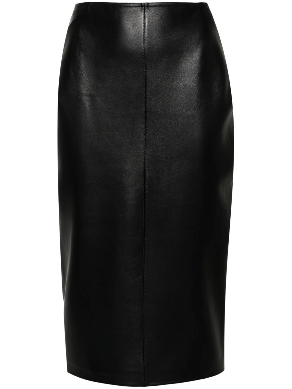 leather midi skirt - 1