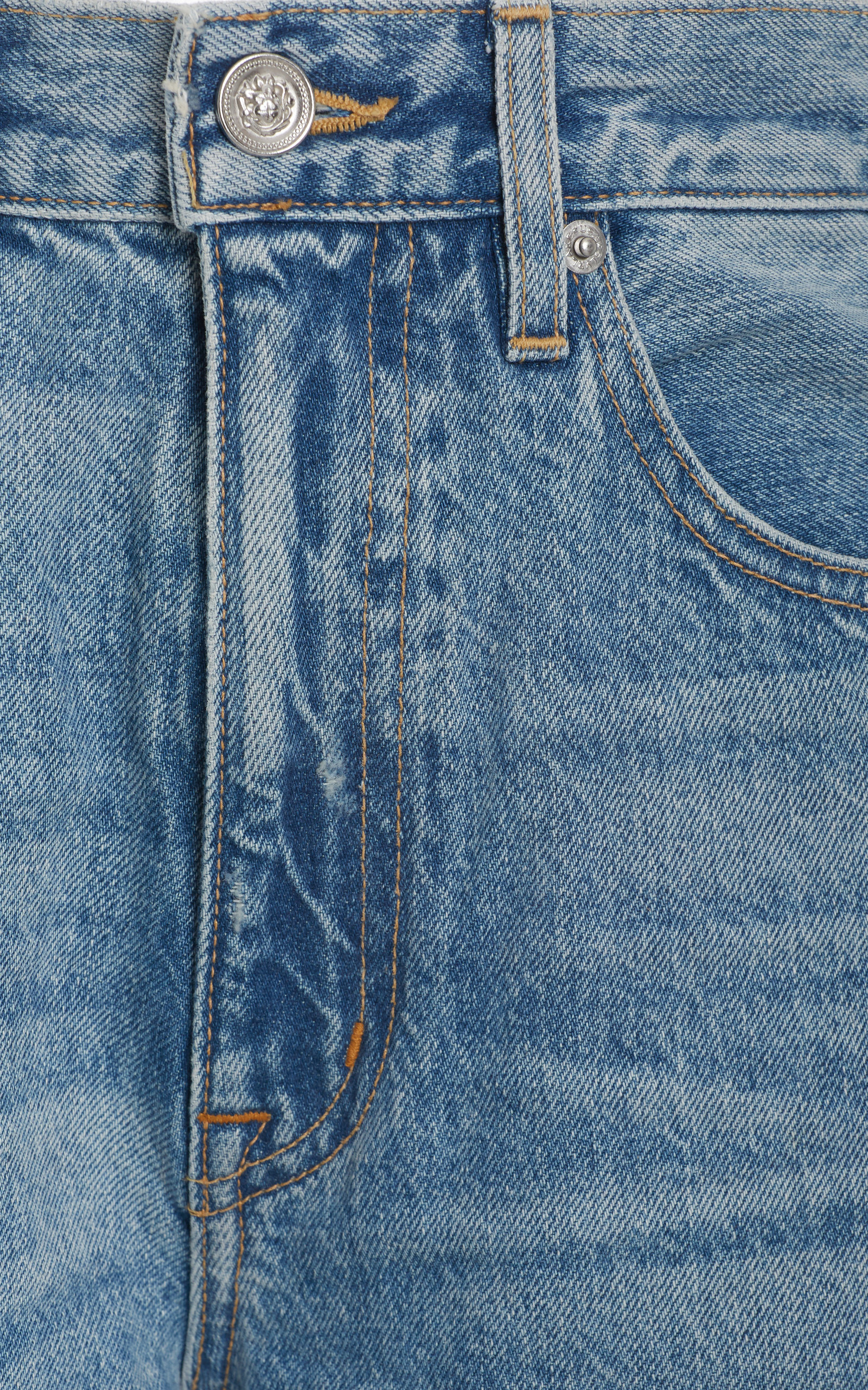 London Rigid High-Rise Straight-Leg Jeans medium wash - 6