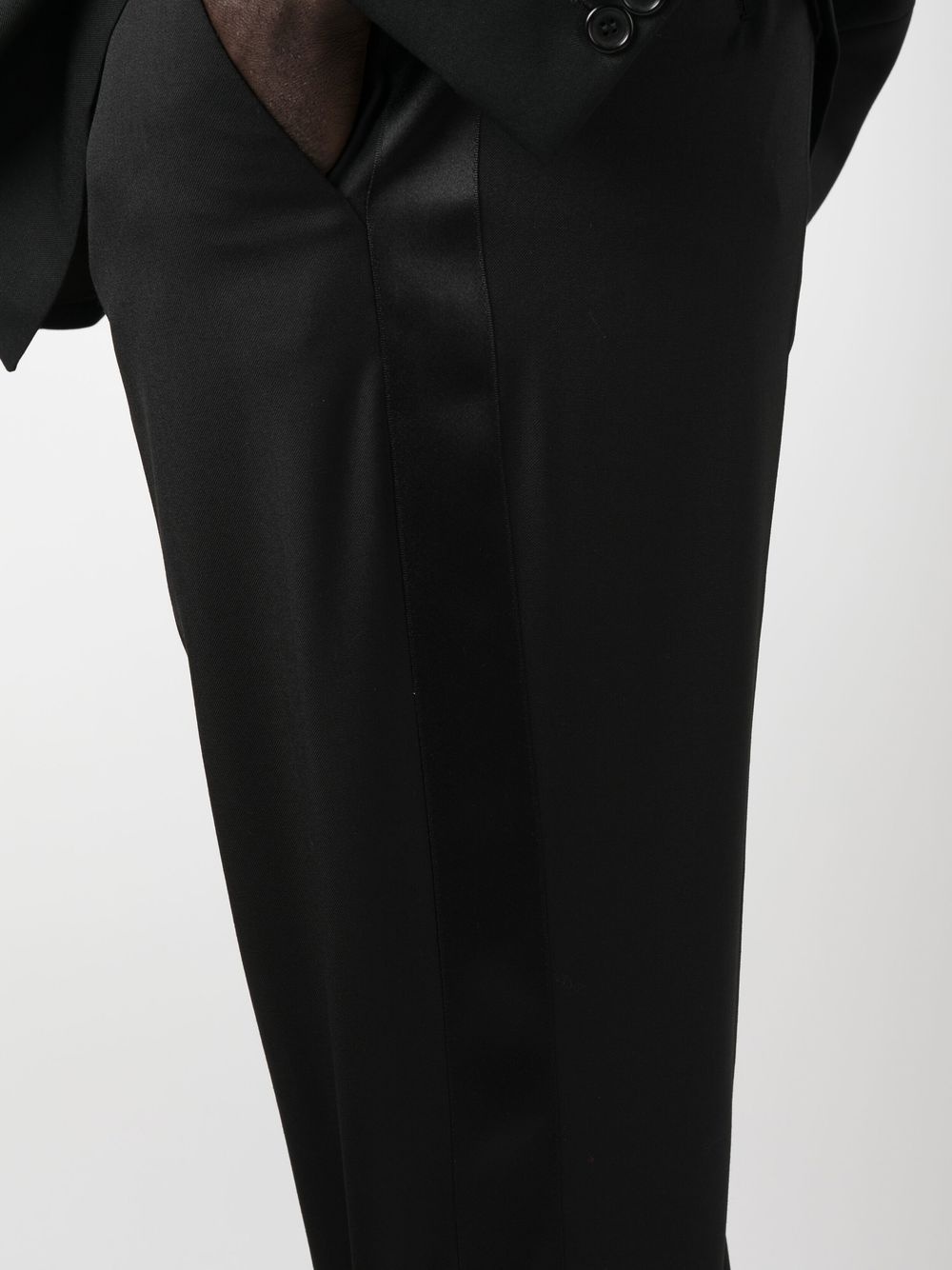 straight-leg wool trousers - 5