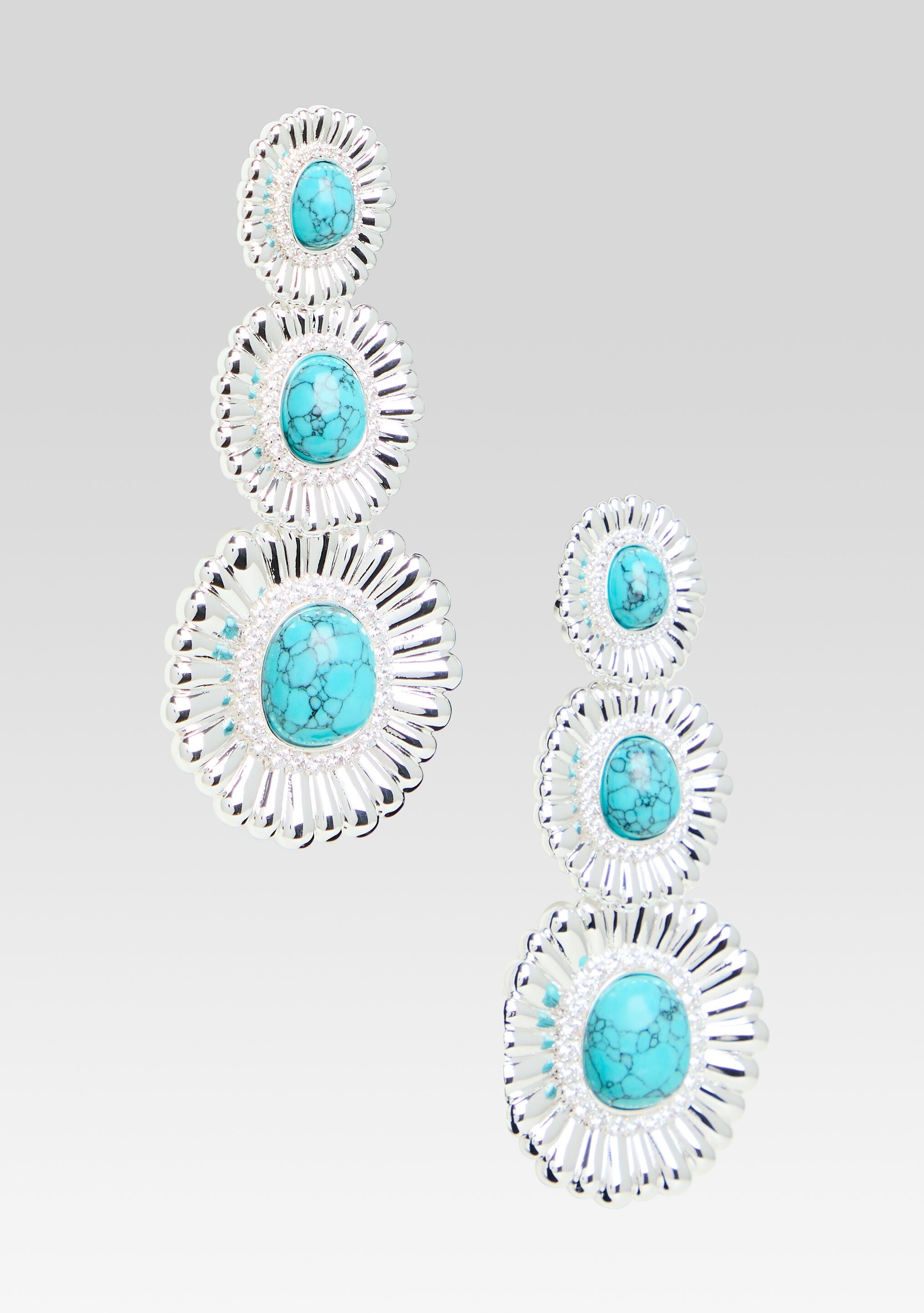 ORABELLA TURQUOISE EARRINGS - 3
