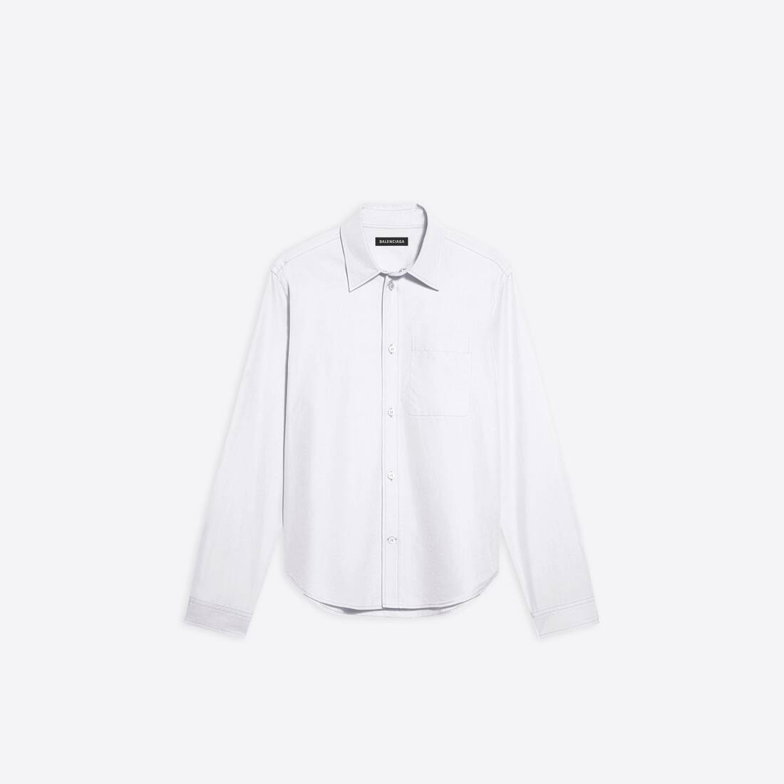 Men's Hi My Name Is Large Fit Shirt  in White - 1