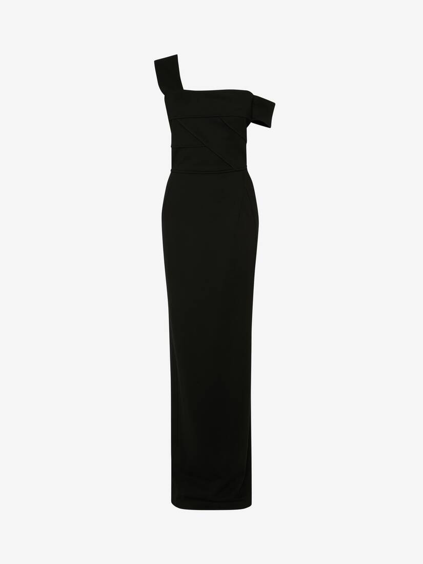 Women's Bandage Maxi Dress in Black - 1