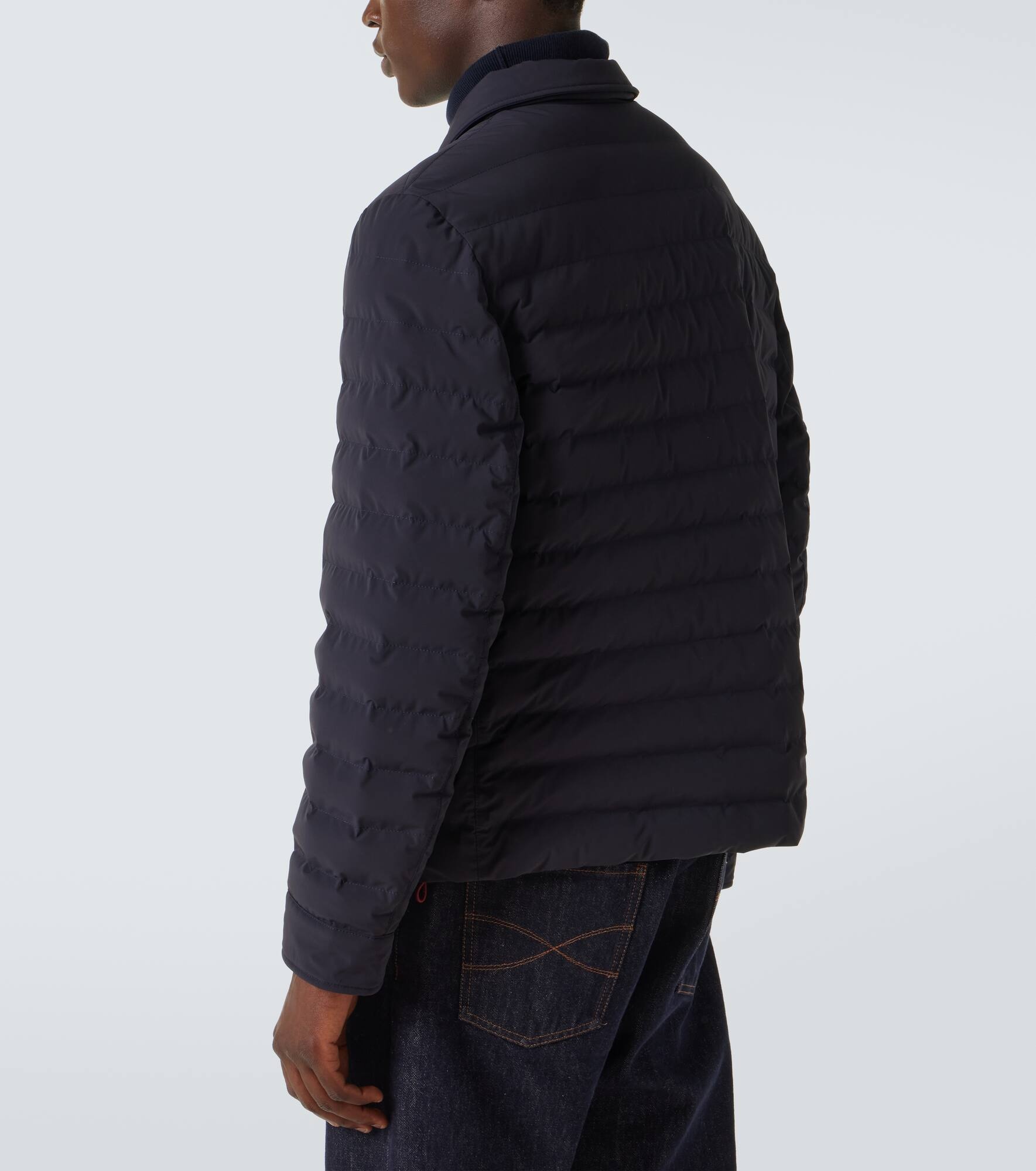 Quilted down jacket - 4