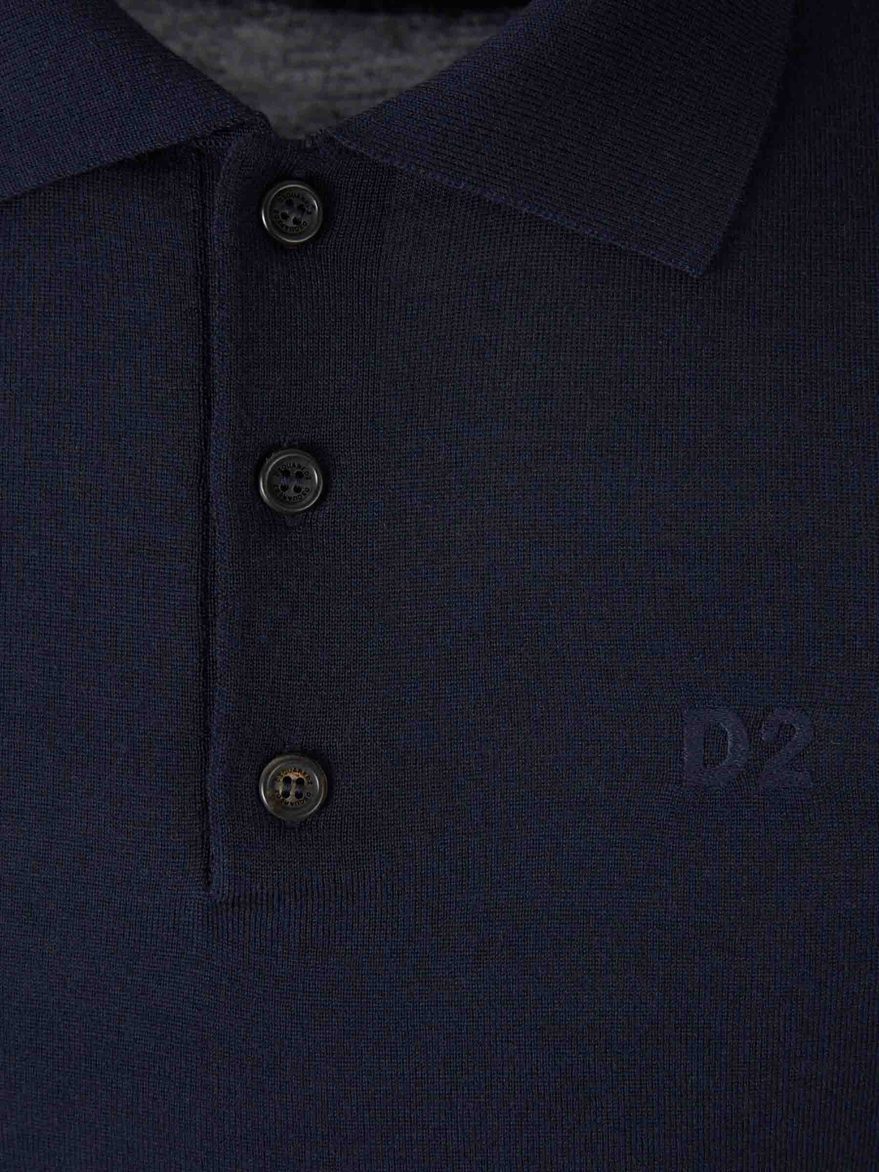 WOOL KNIT POLO - 3