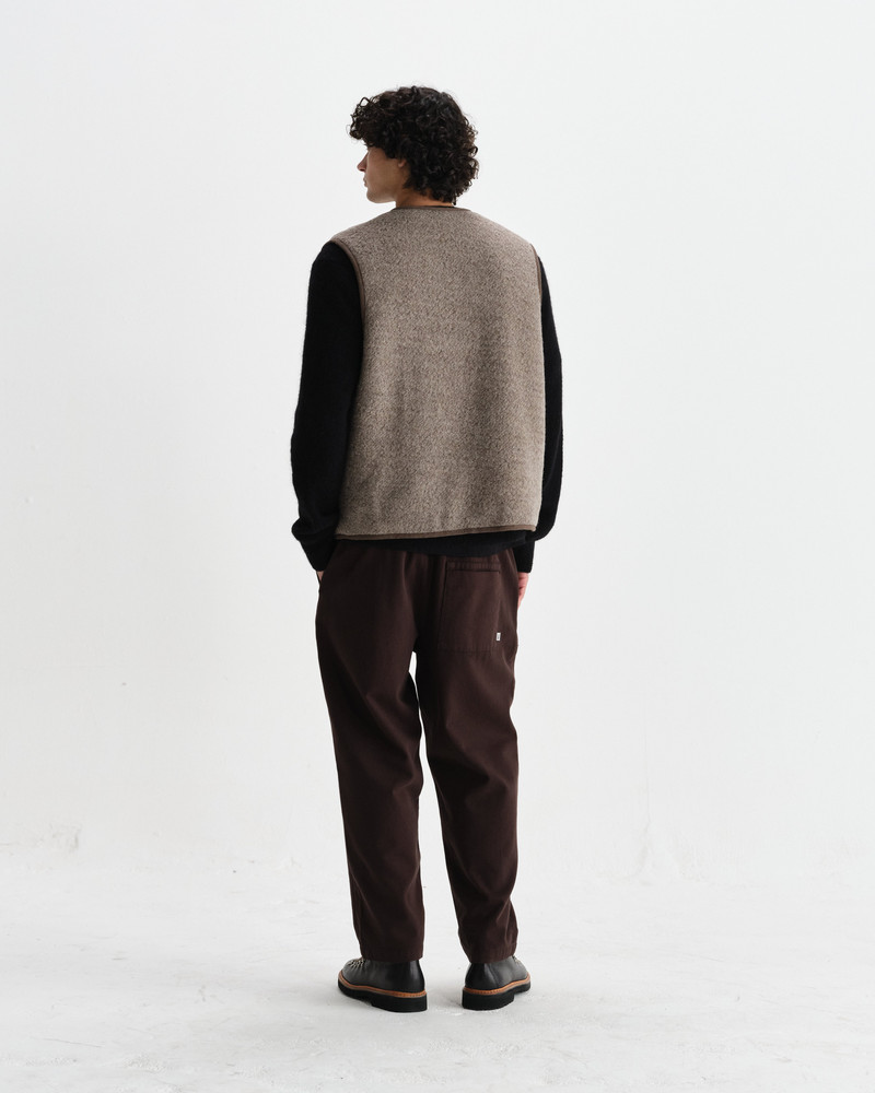 Paragon - Natural Reversible Nylon And Wool Gilet 8