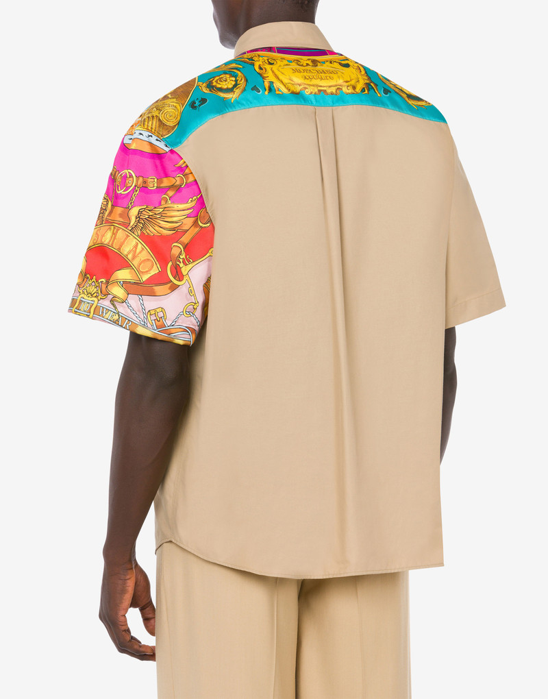 SCARF PRINT POPLIN SHIRT 3