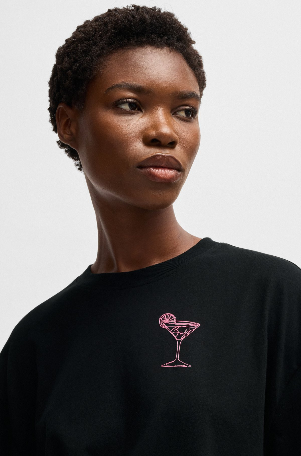 OVERSIZE T-SHIRT IN COTTON JERSEY WITH LOGO ARTWORK - 5