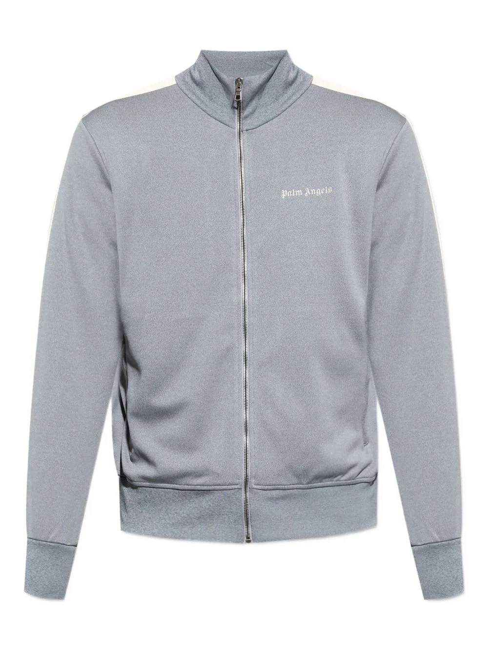 stripe-detail zip-fastening sweatshirt - 1