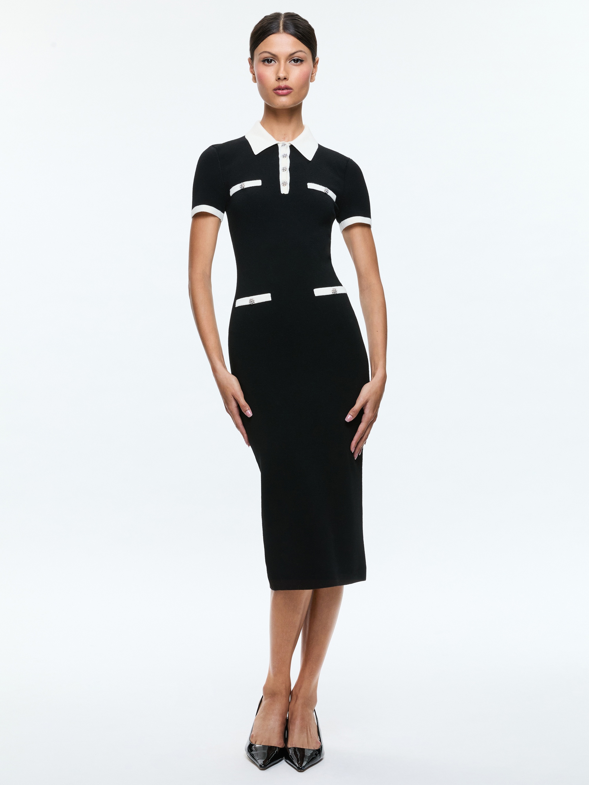 IRIS MIDI POLO SWEATER DRESS - 2