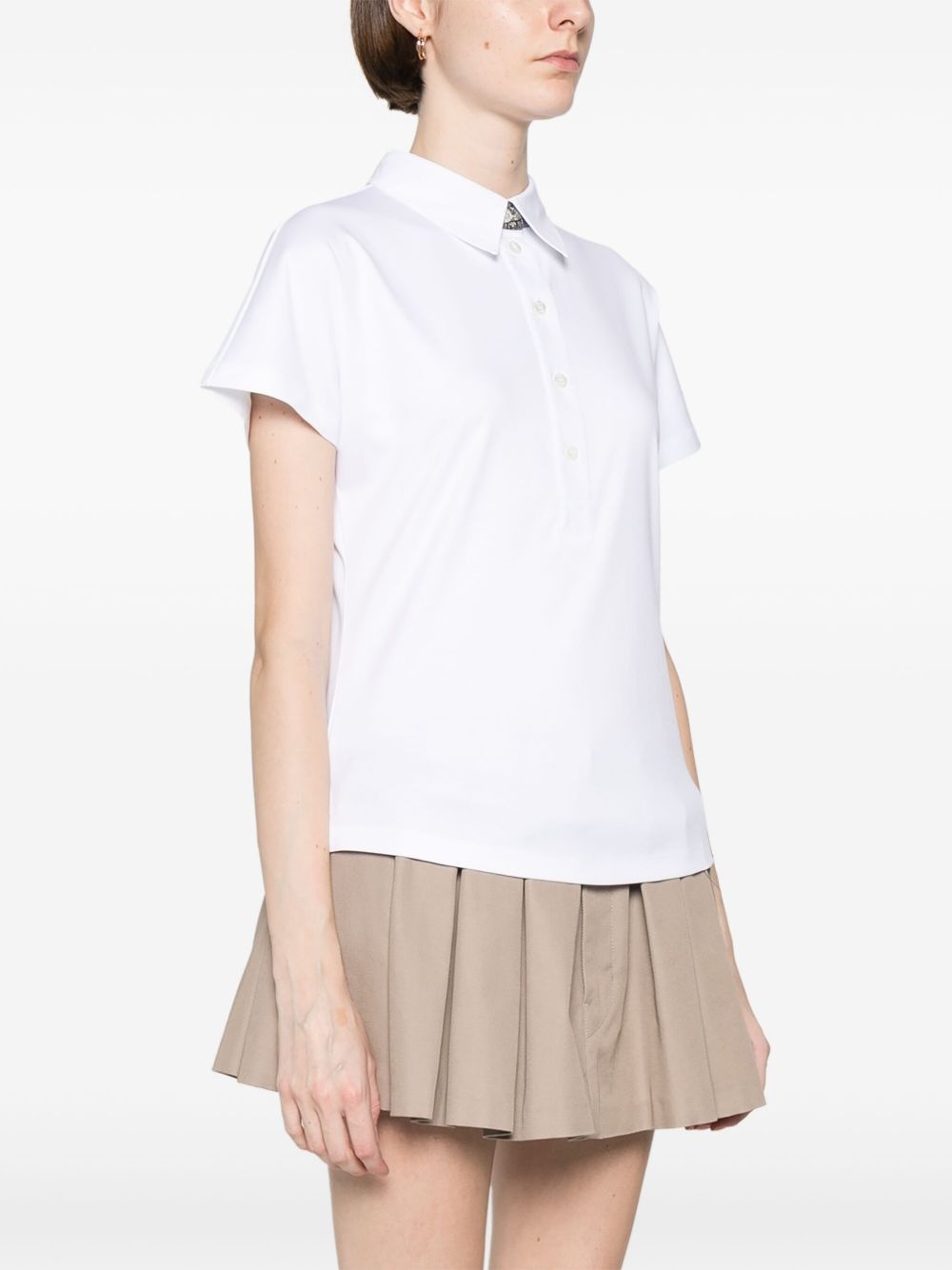 cotton polo top - 3