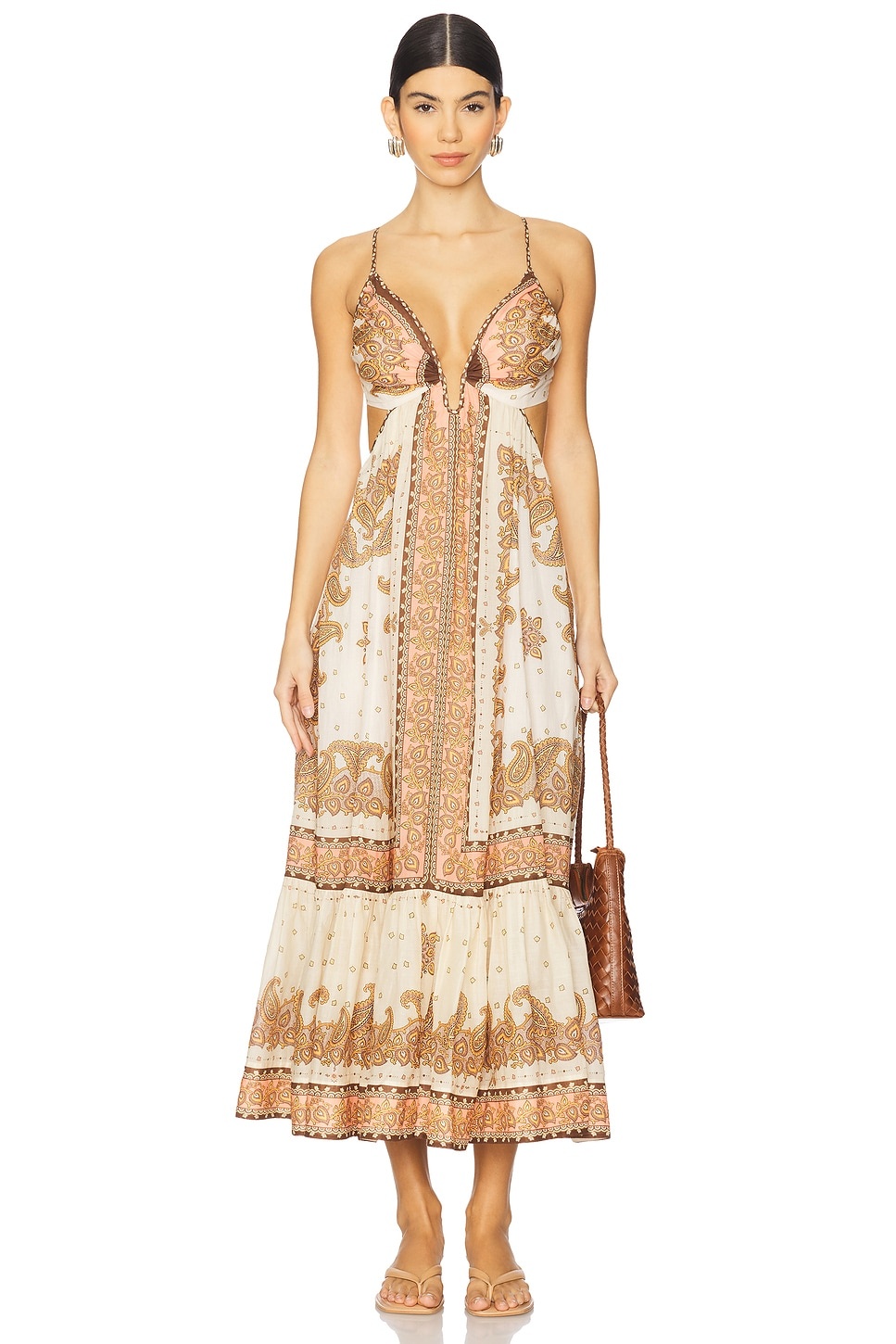 ワンピース MAXINE PLUNGE MAXI DRESS Zimmermann Maxine Plunge Maxi Dress | revolve | REVERSIBLE