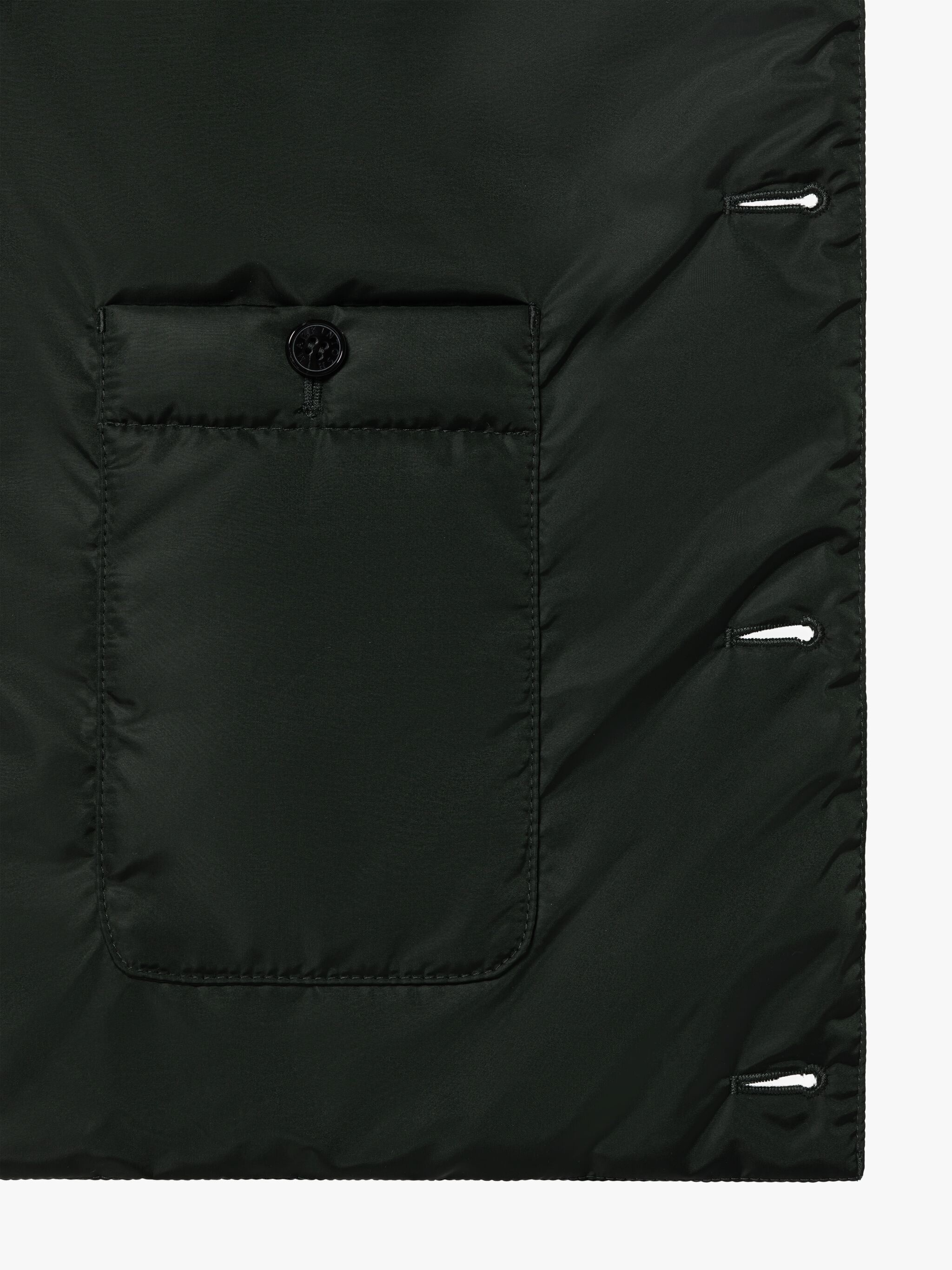NEW HIG BOTTLE GREEN NYLON QUILTED LINER VEST - 3