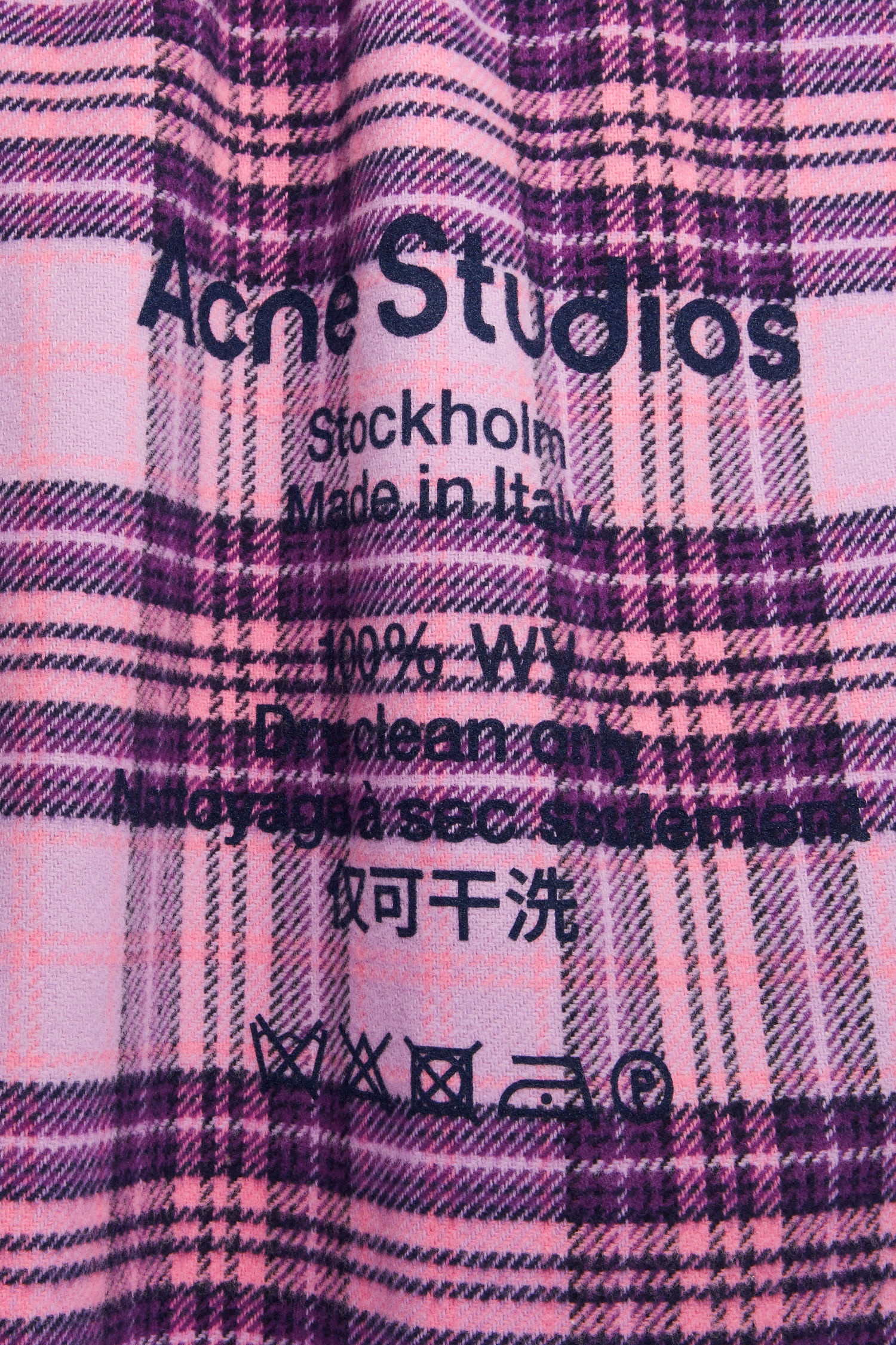 Checked logo scarf lilac/purple - 5