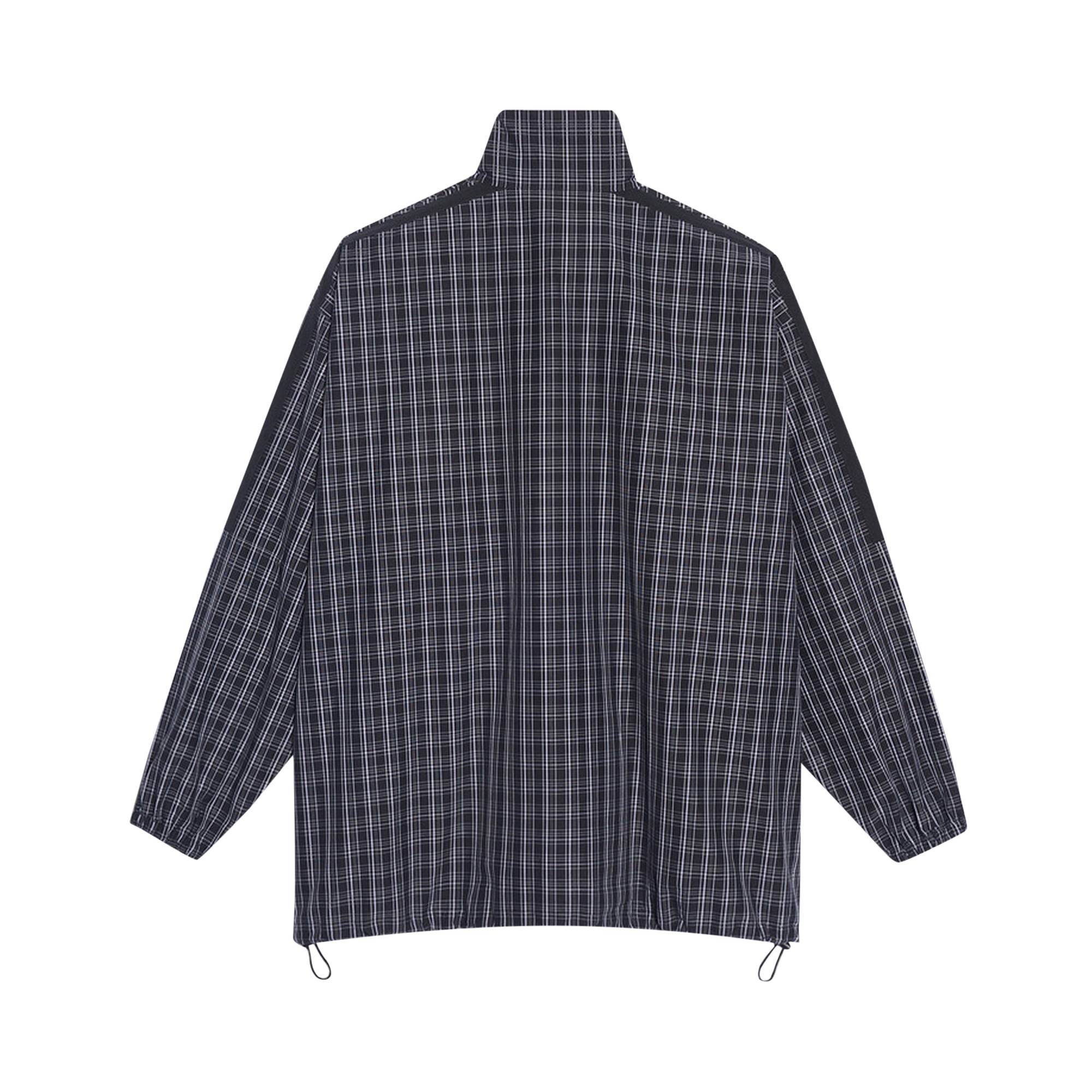 Balenciaga Checkered Nylon Track Suit Jacket 'Black' - 2