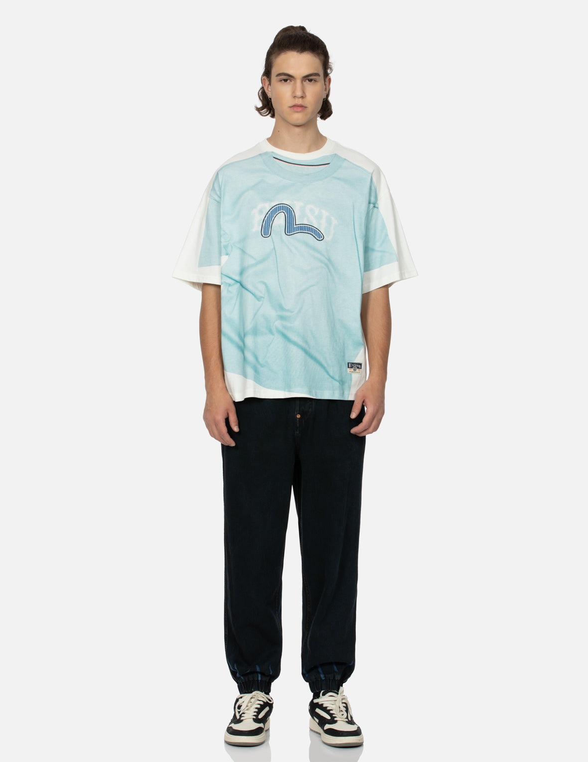 2-IN-1 LOGO AND SEAGULL PRINT LOOSE FIT T-SHIRT - 5