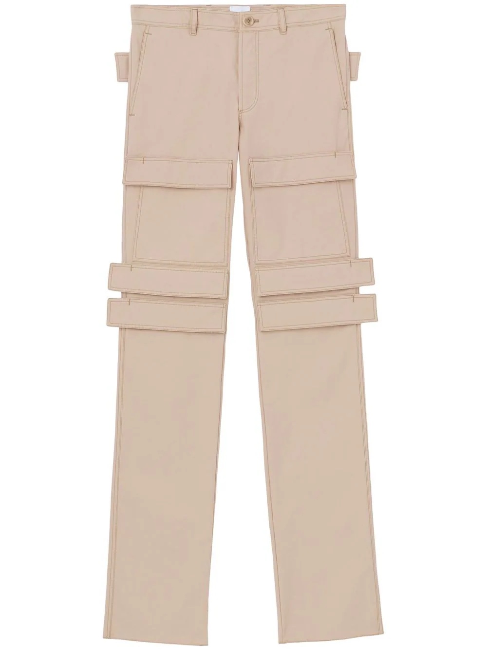 panel-detail cargo trousers - 1