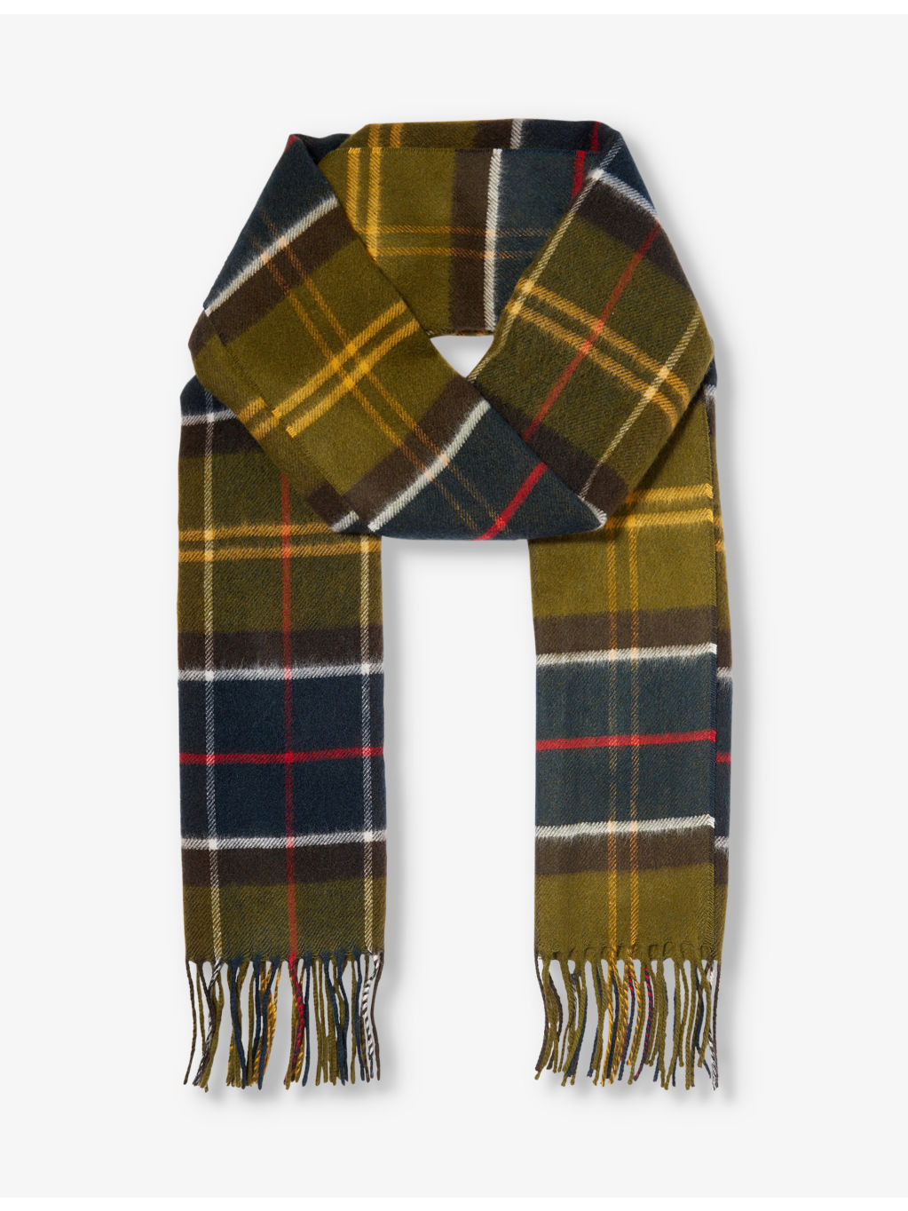 Yaxley checked woven scarf - 1
