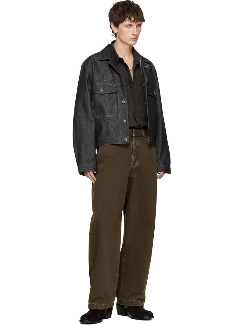 Lemaire Navy Trucker Denim Jacket outlook