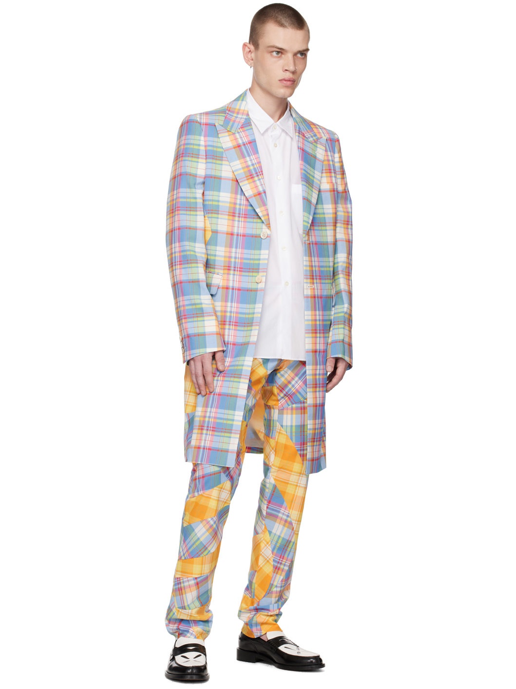 Multicolor Check Coat - 4