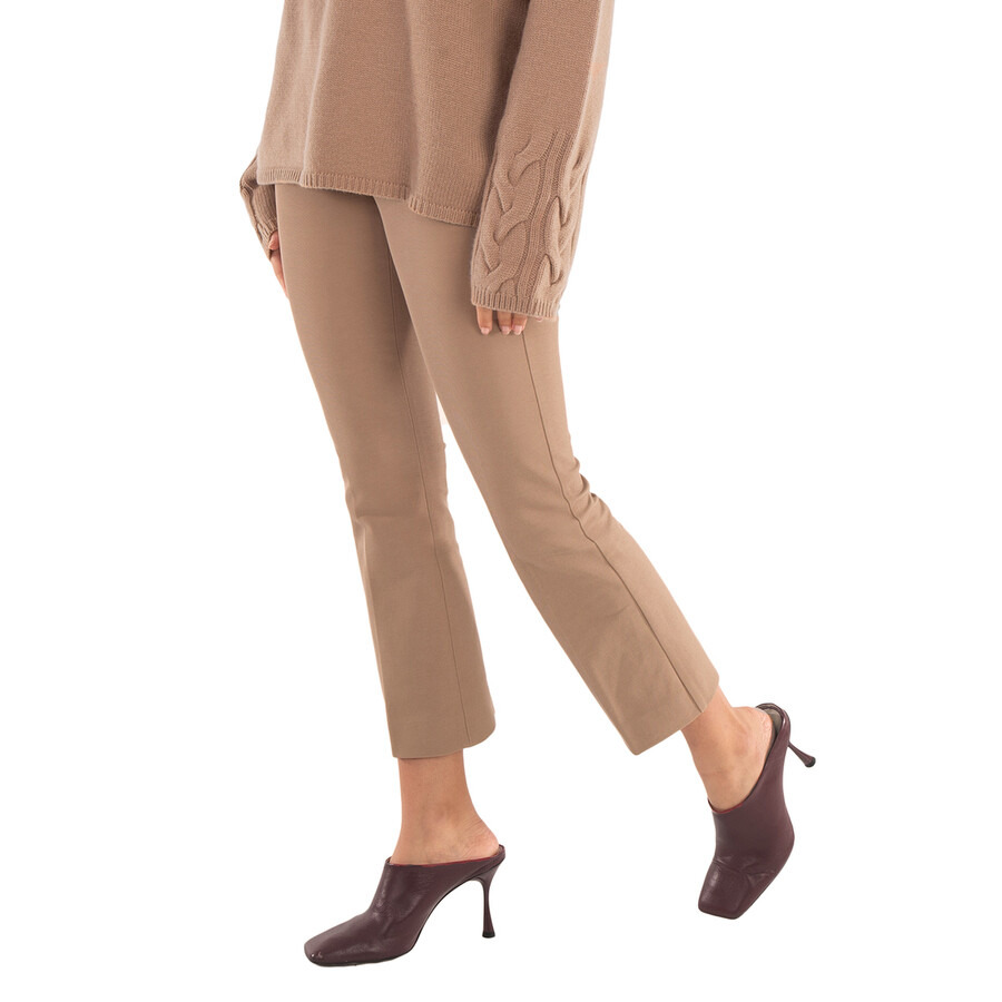 Max Mara Ladies Camel Umanita Cropped Trousers - 4