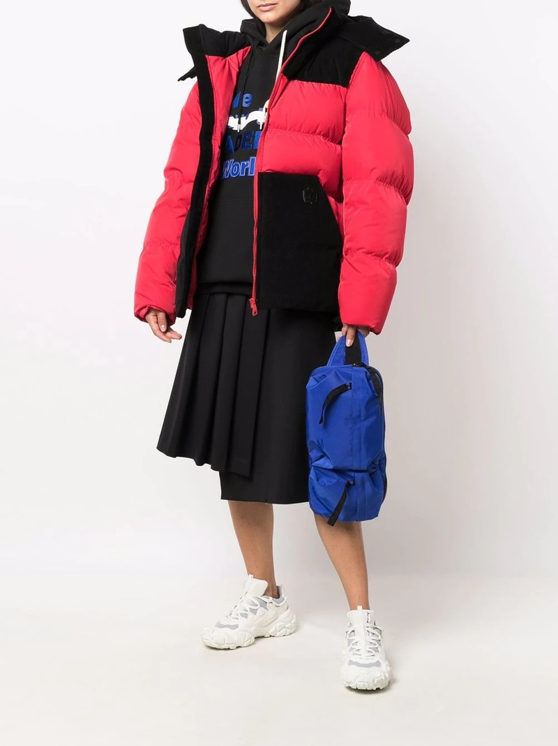 colour-block panelled padded jacket 3