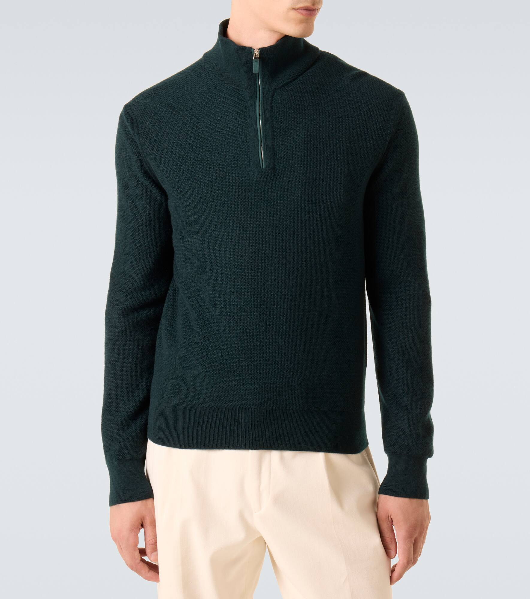 Cashmere half-zip sweater - 3