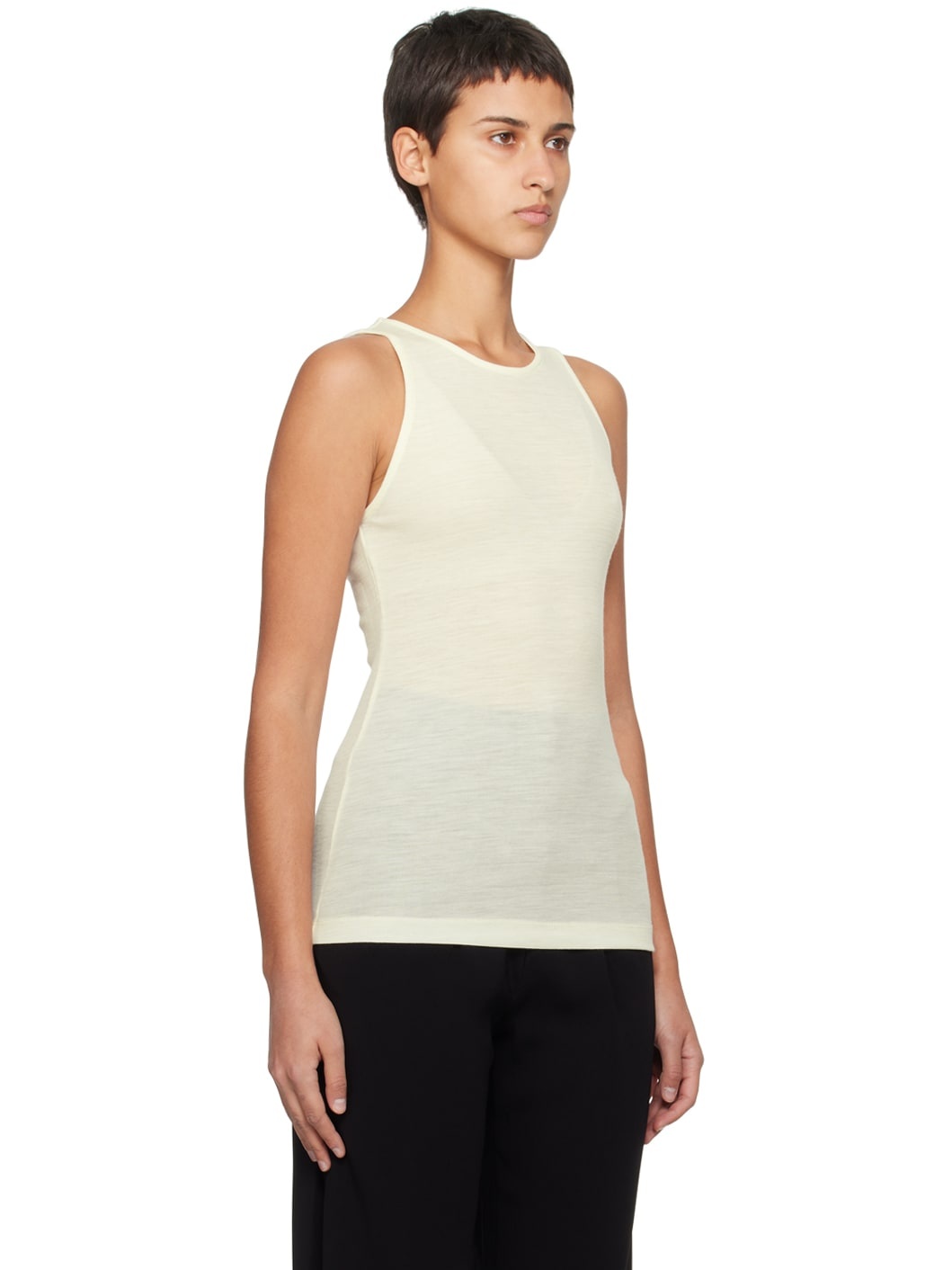 Off-White Crewneck Tank Top - 2