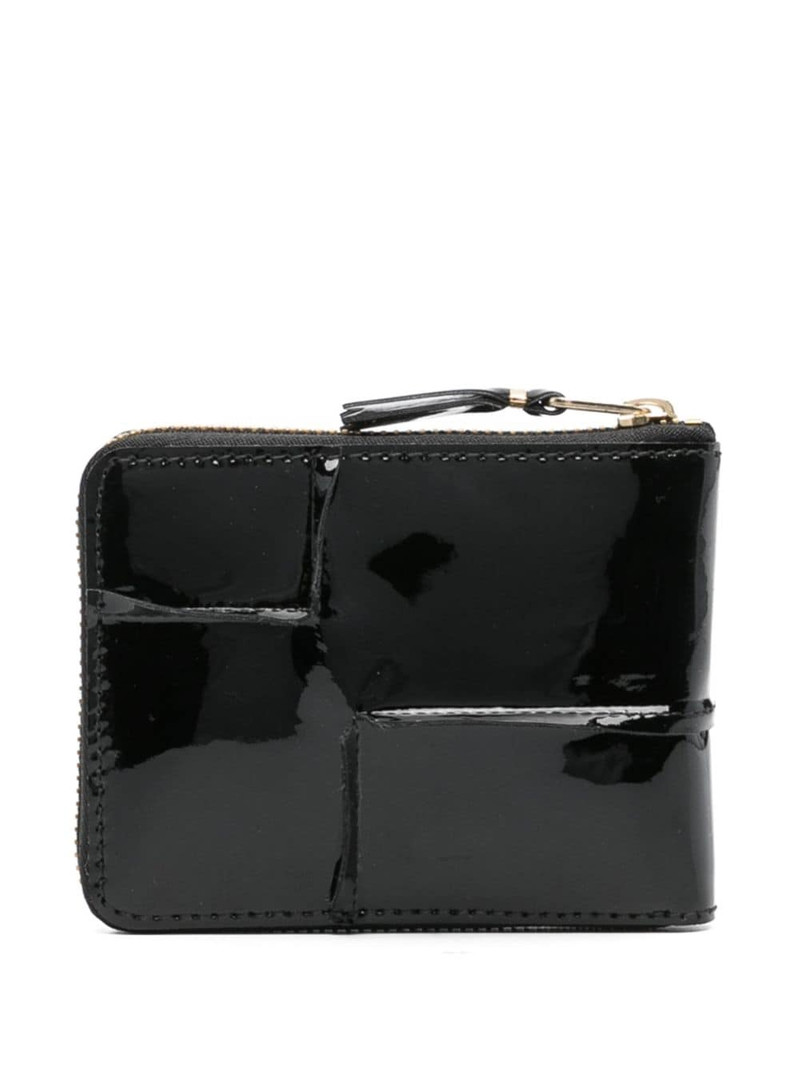 Comme Des Garçons Reversed Hem leather wallet outlook
