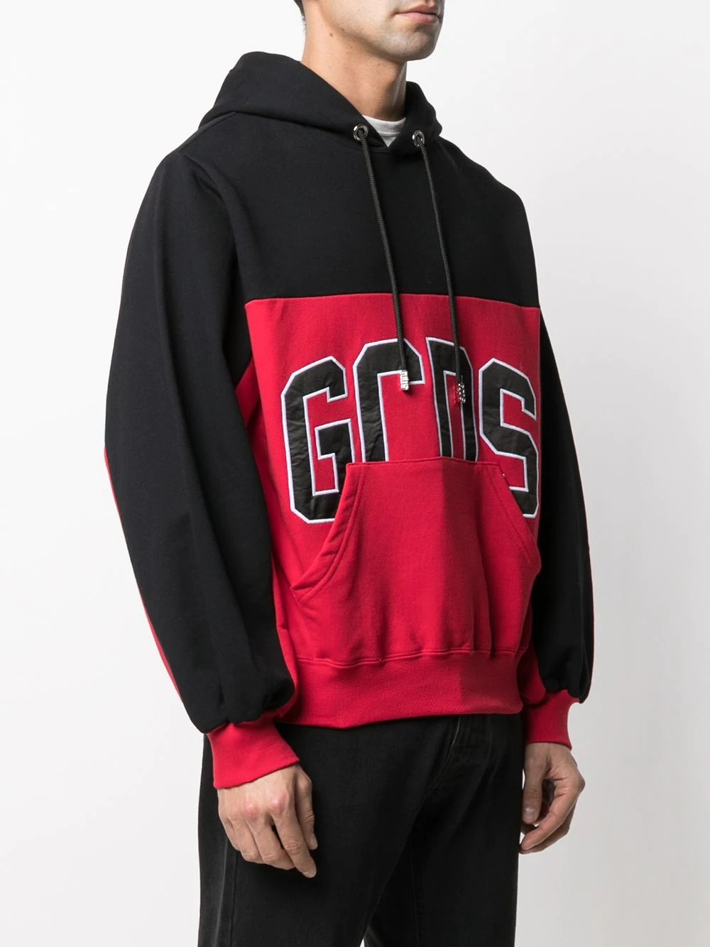 logo colour-block hoodie - 3