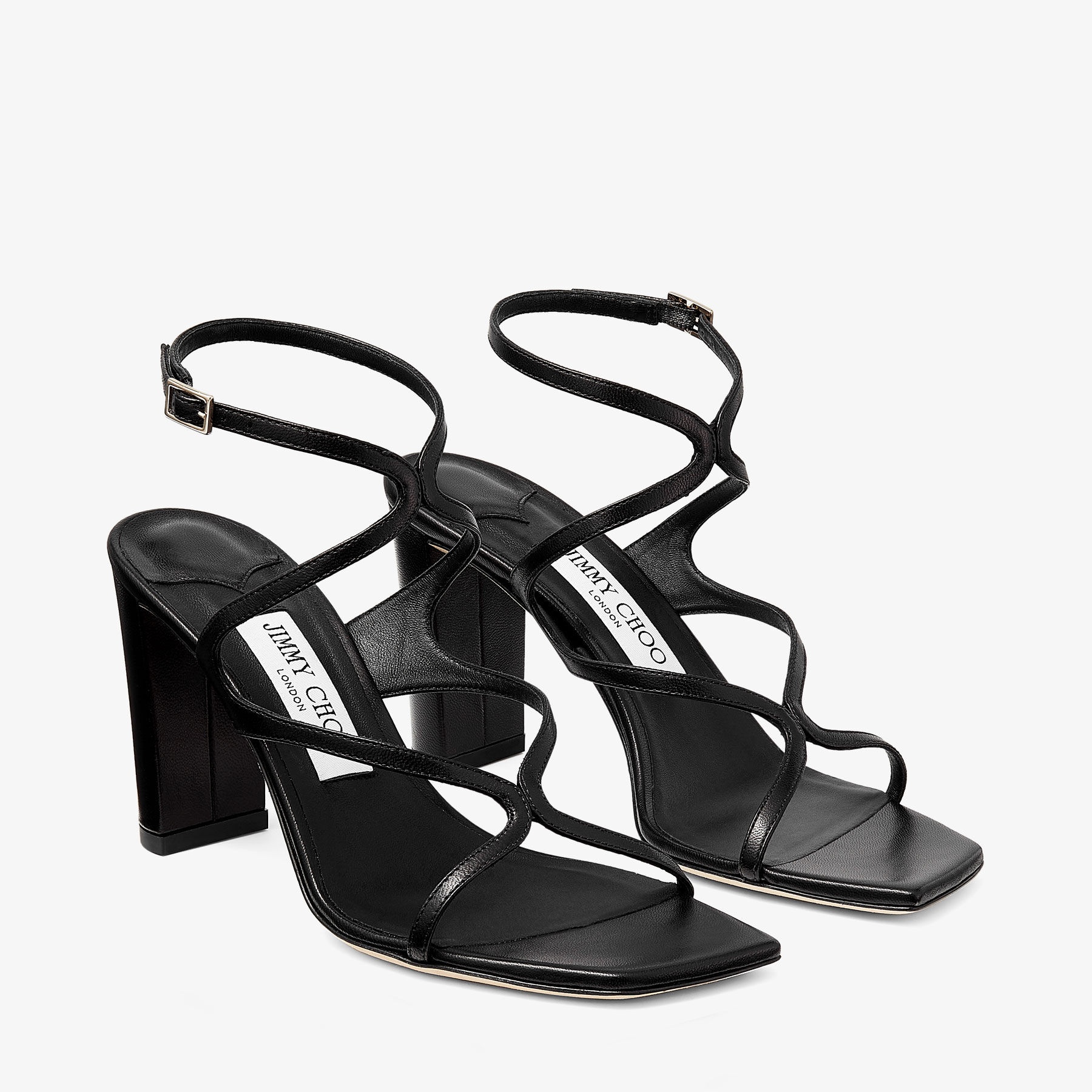 Azie 85
Black Nappa Leather Sandals - 2