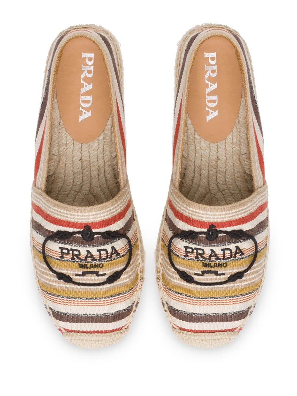 logo embroidered tape espadrilles - 4