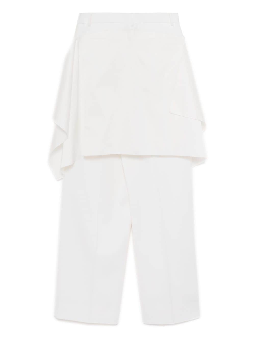 panelled straight trousers - 2
