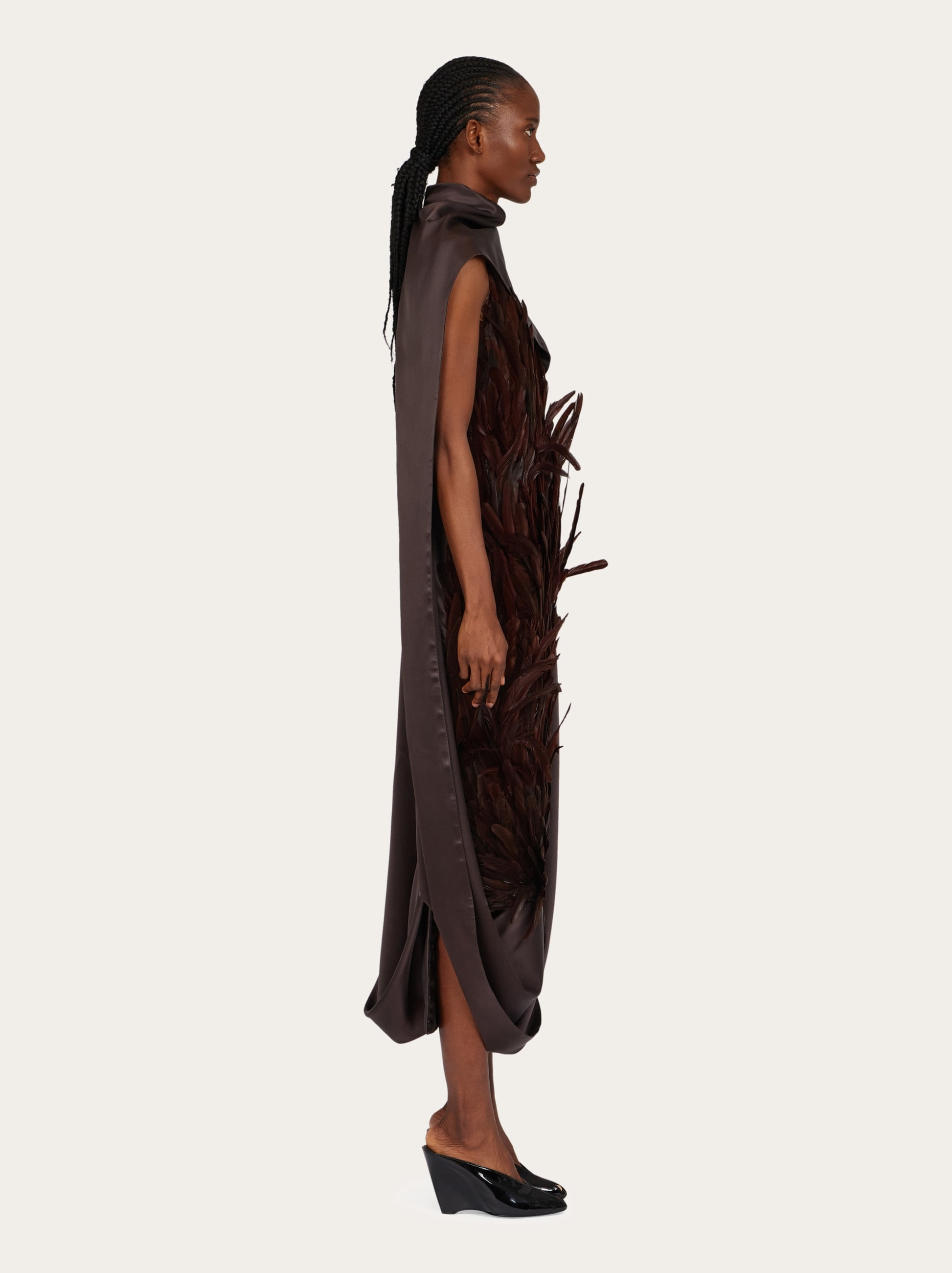 Feather embellished dress - 3