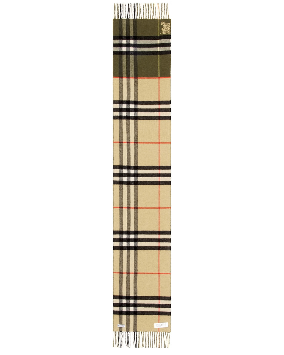 Double Giant Check Scarf - 3
