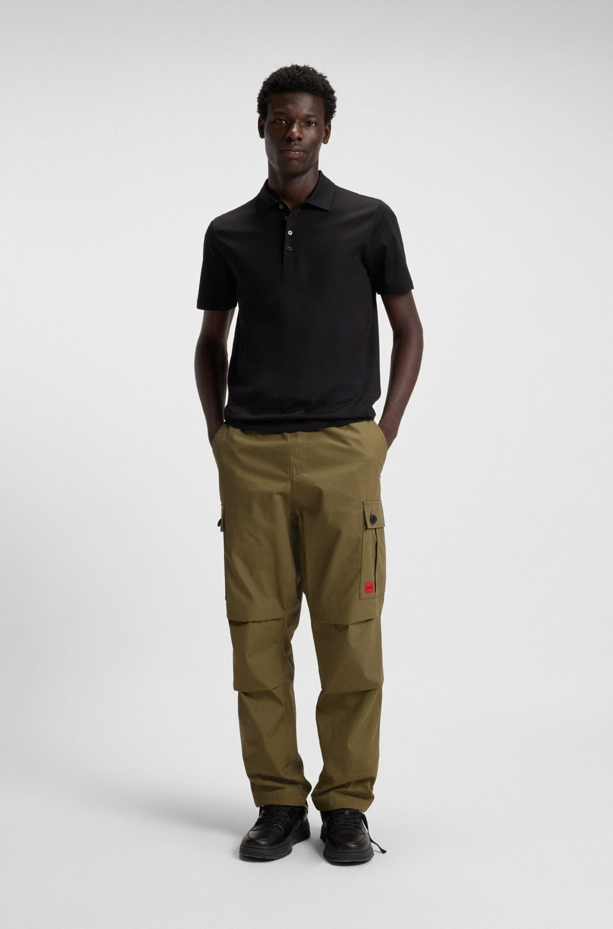 REGULAR-FIT CARGO TROUSERS IN RIPSTOP COTTON - 3