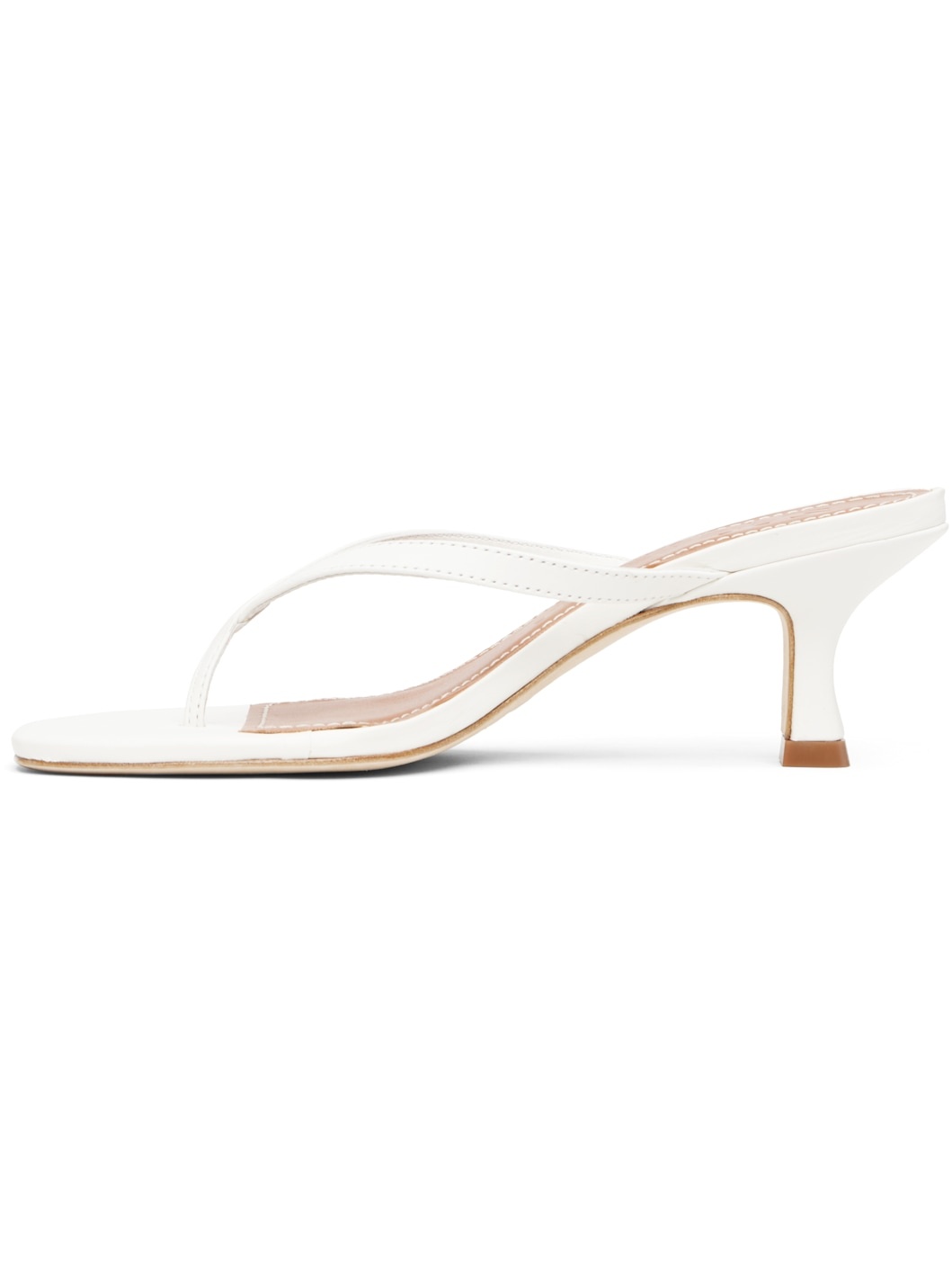 White Freja Kitten Heeled Sandals - 3