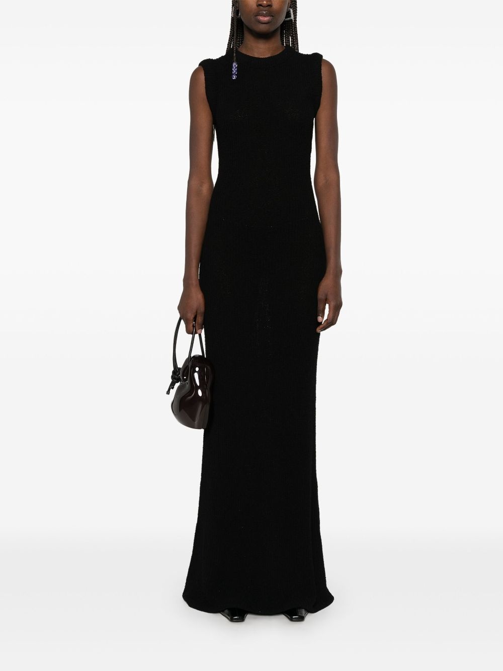 ribbed-knit maxi dress - 2