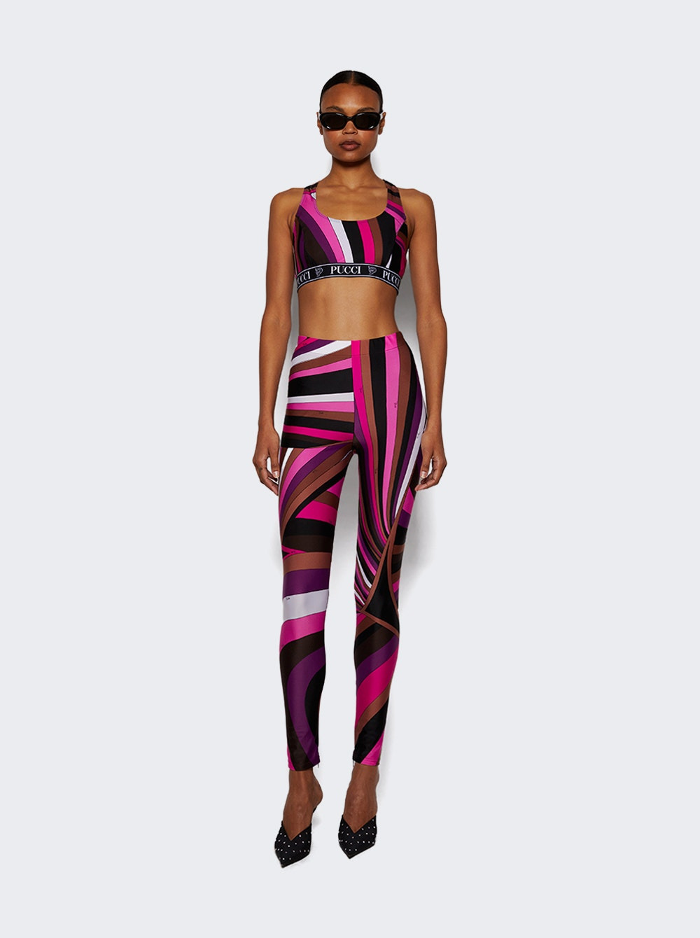 Iride-print Bra Top Fuchsia - 2