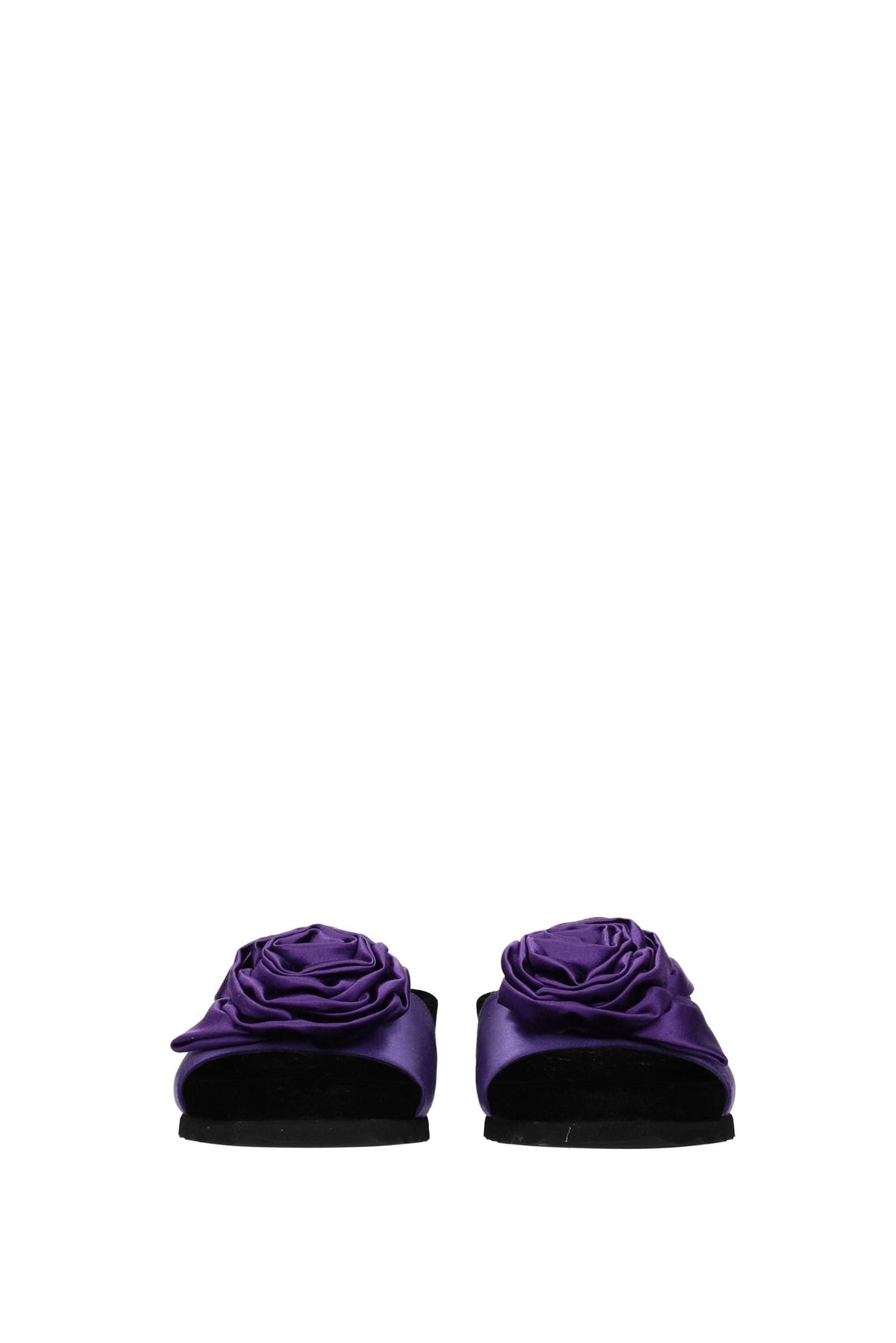 Slippers and clogs Satin Violet - 3