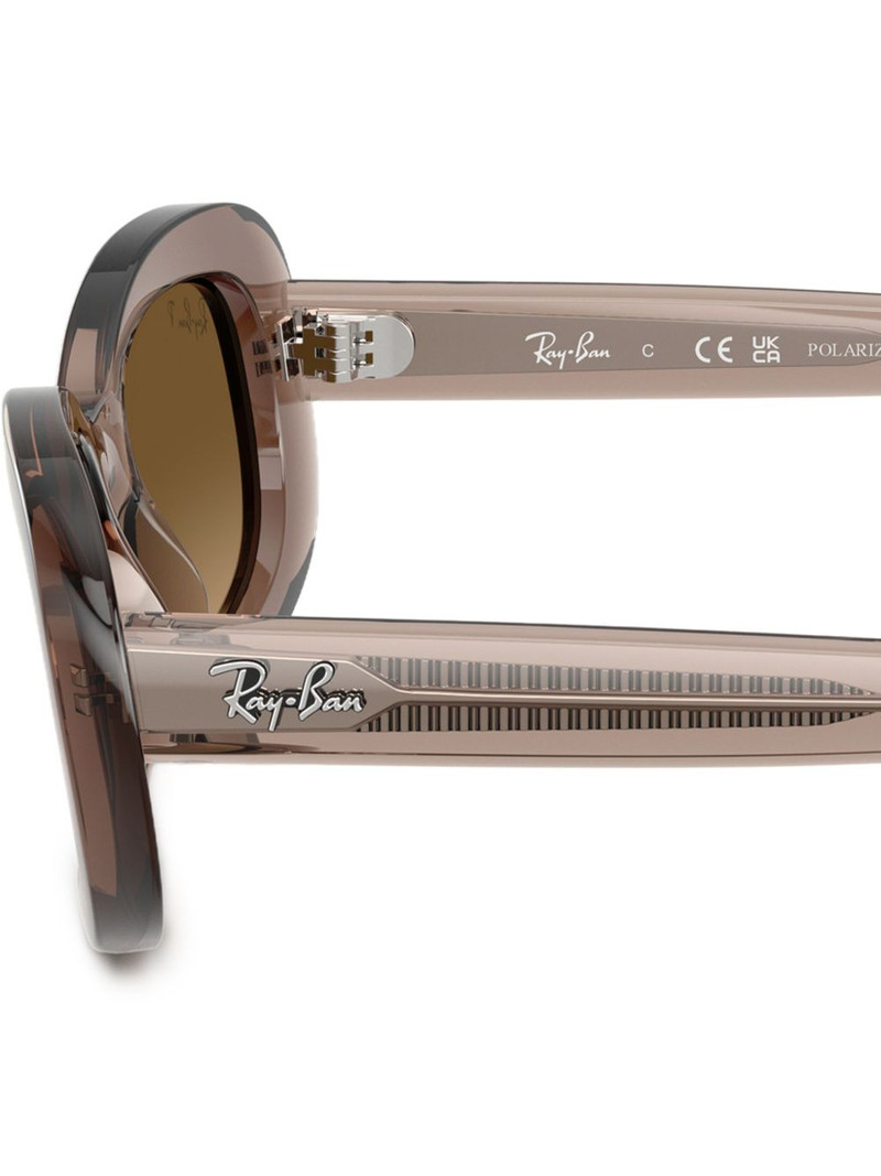 branded oval-frame sunglasses 5