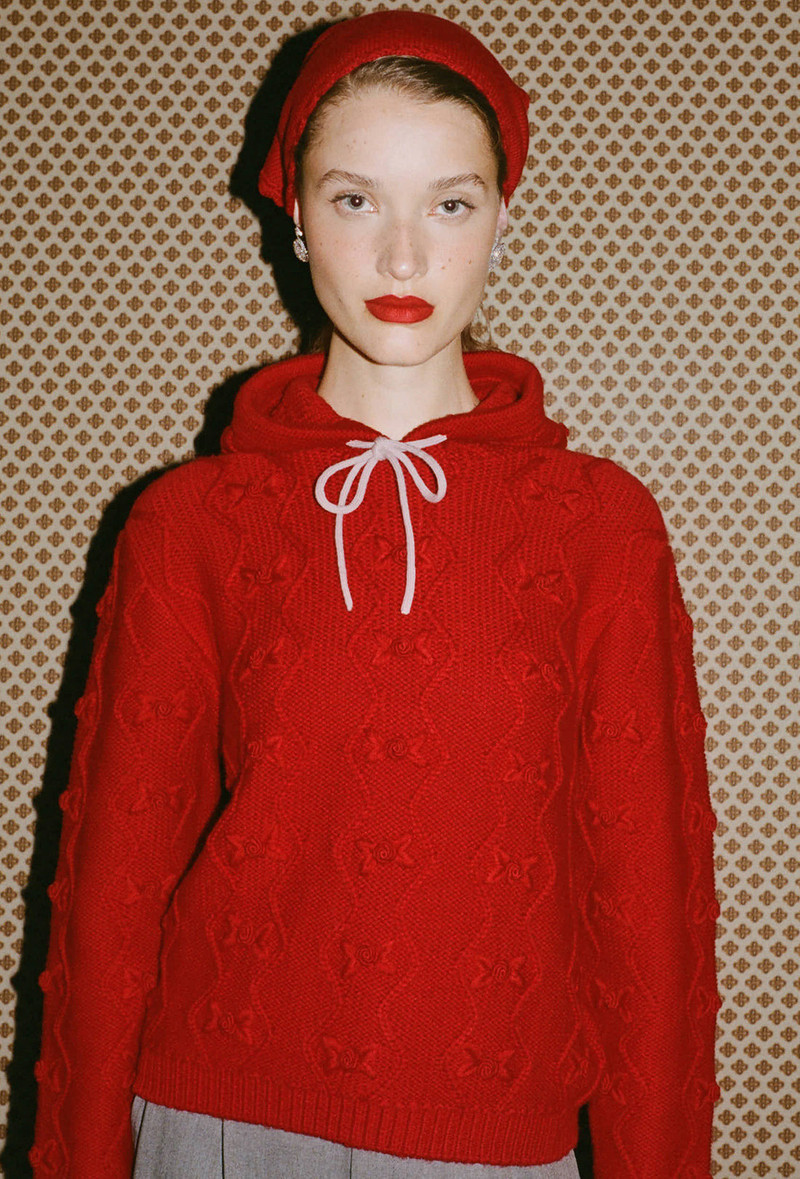 Junie Hoodie - Rose Red 1