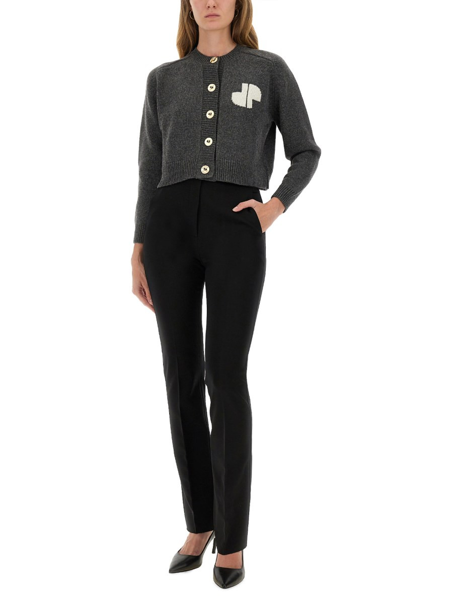 CARDIGAN WITH INLAY LOGO - 2