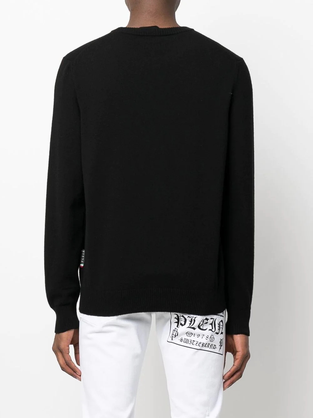 embroidered-logo cashmere jumper - 4