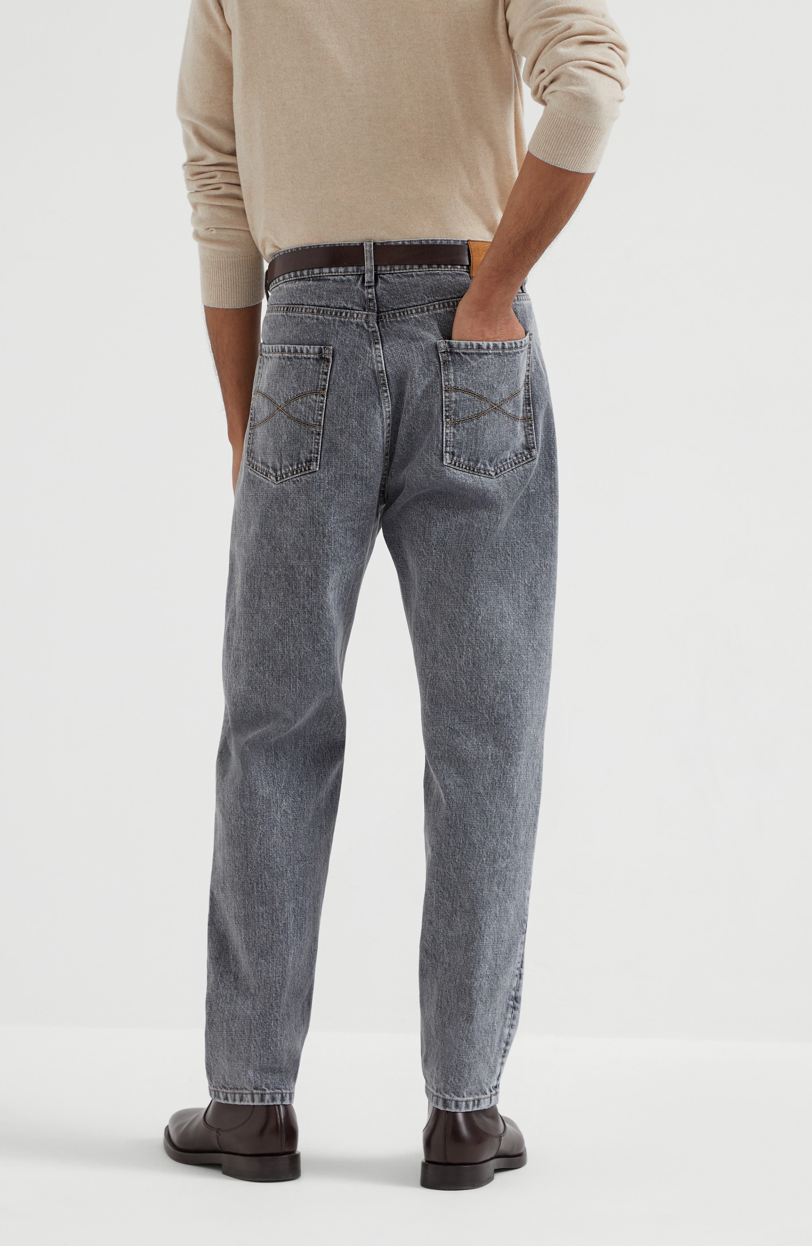 Brunello Cucinelli Five-pocket trousers in Medium Grey at Nordstrom - 3