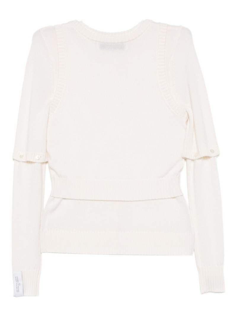 rokh layered cardigan top outlook