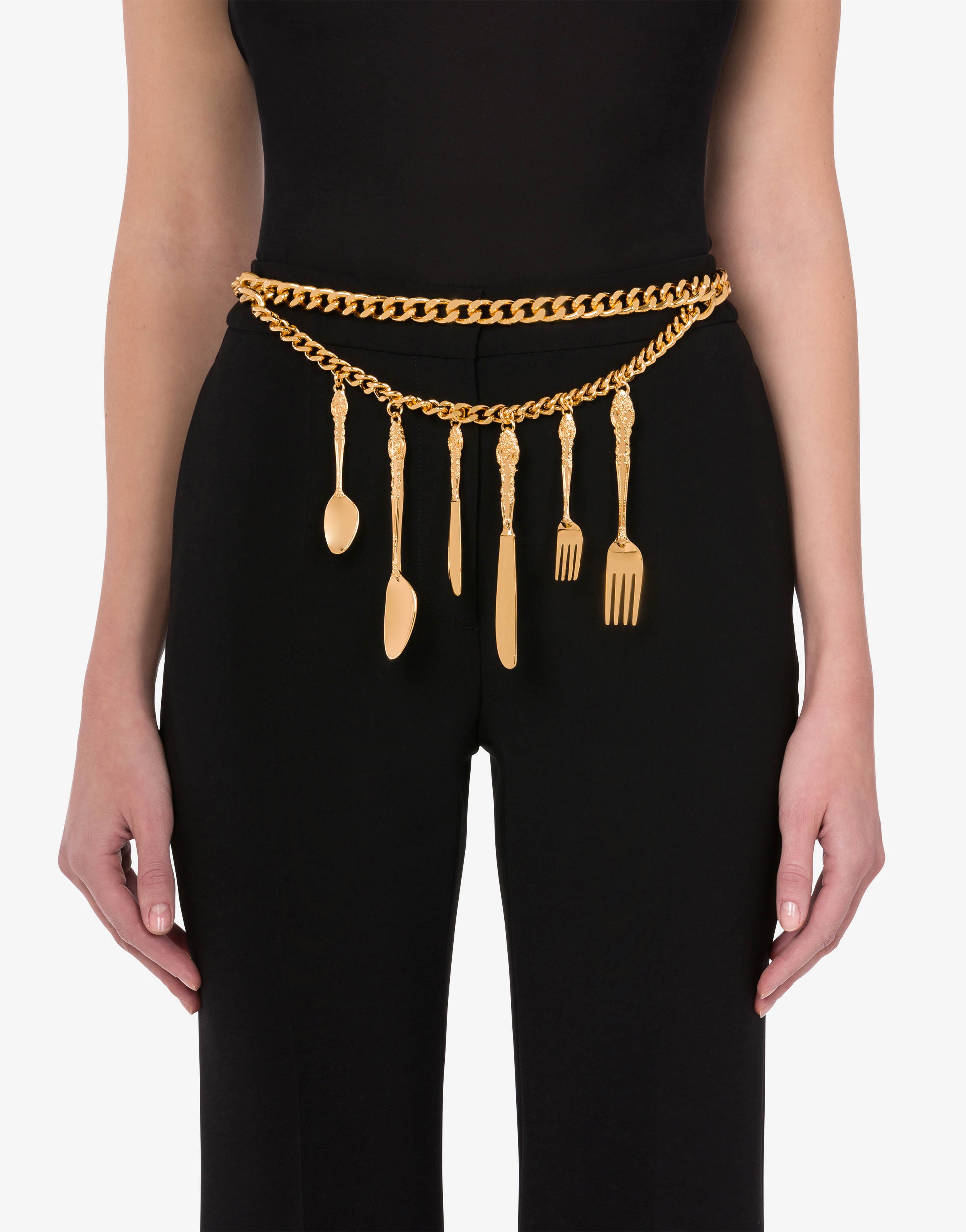CUTLERY CHARM CHAIN BELT - 3