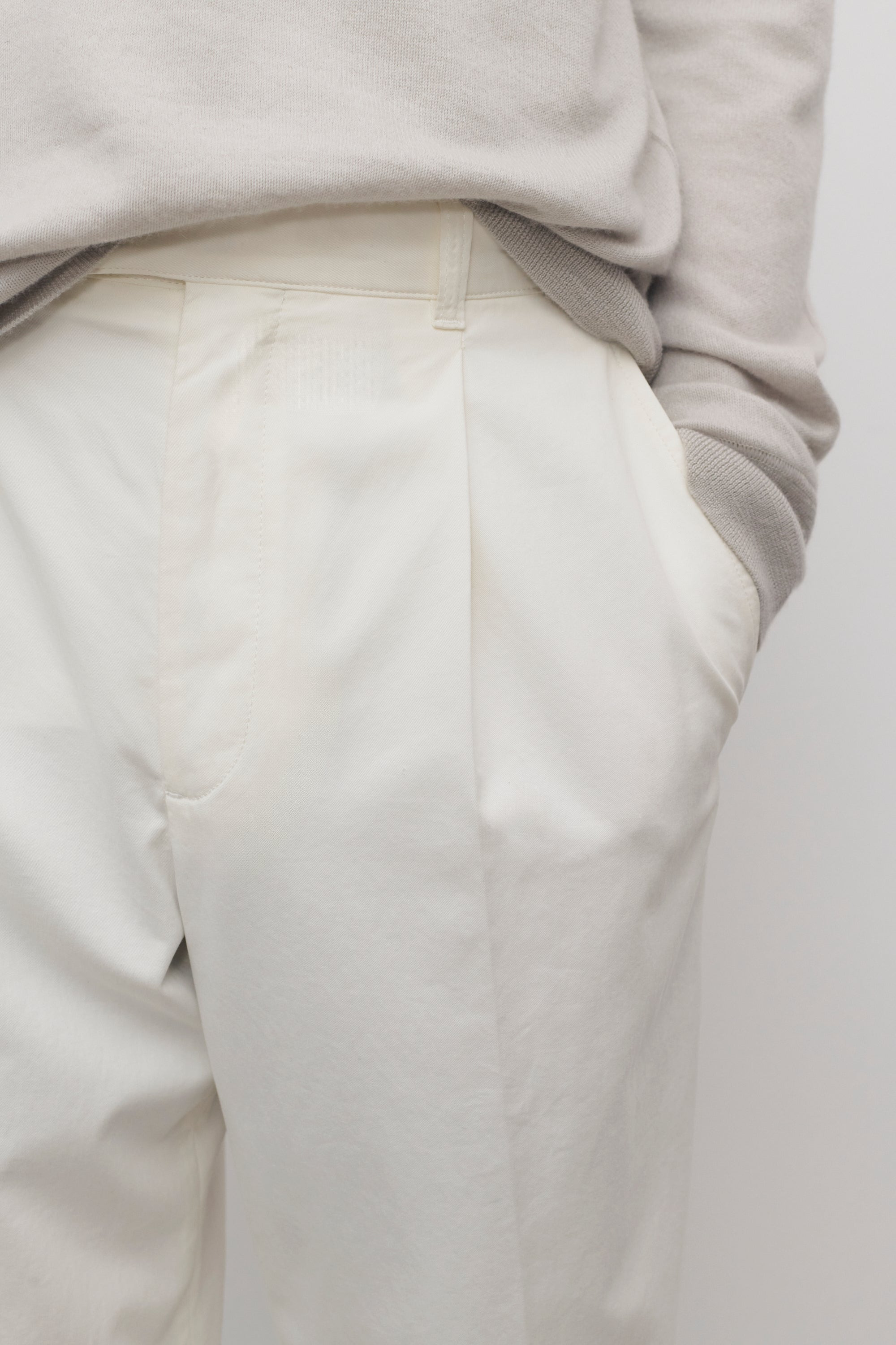 Belamy Pant in Cotton and Cashmere - 6