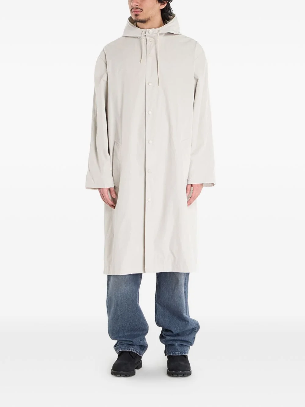 Kim single-breasted hooded parka - 1
