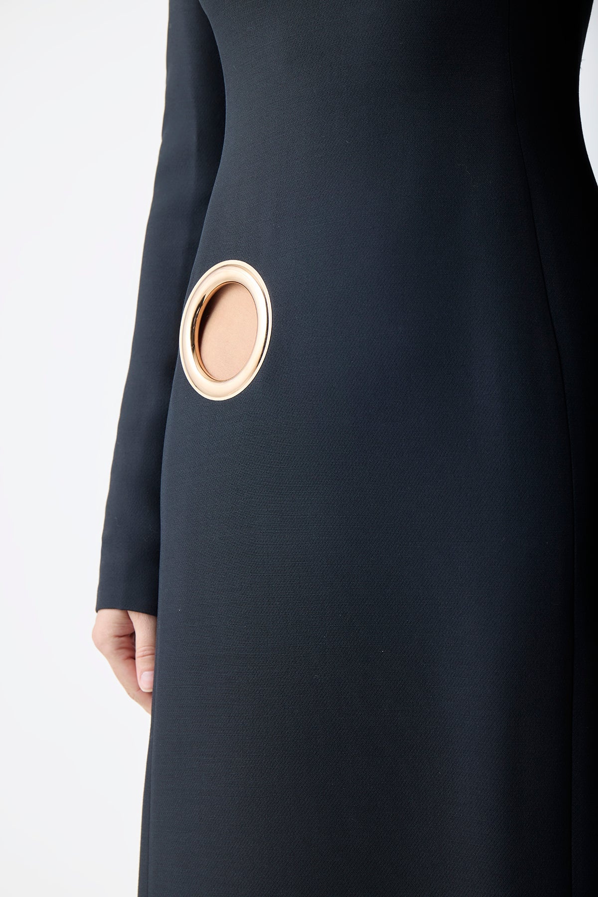 Cadell Dress in Silk Wool Cady - 7